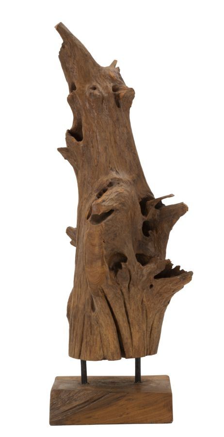 AKAR Sculptuur van Teak – Handgemaakte Kunst voor een Warm Interieur