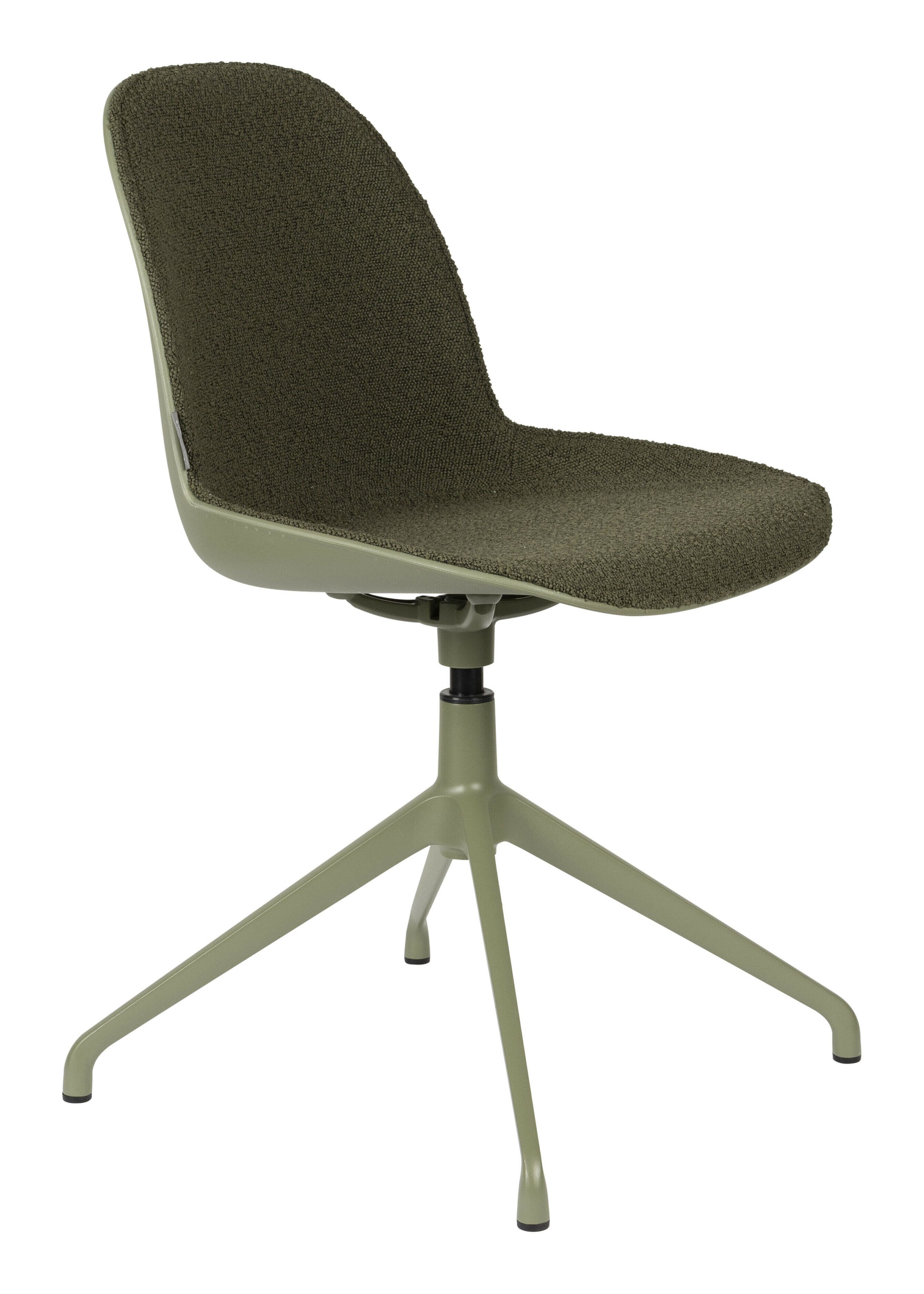Albert Kuip Swivel Eetkamerstoel – Moderne comfort in levendig groen