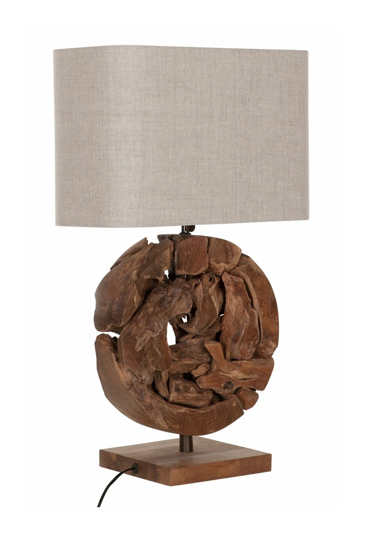 All Around the World tafellamp van teakhout – natuurlijke sfeer in uw interieur