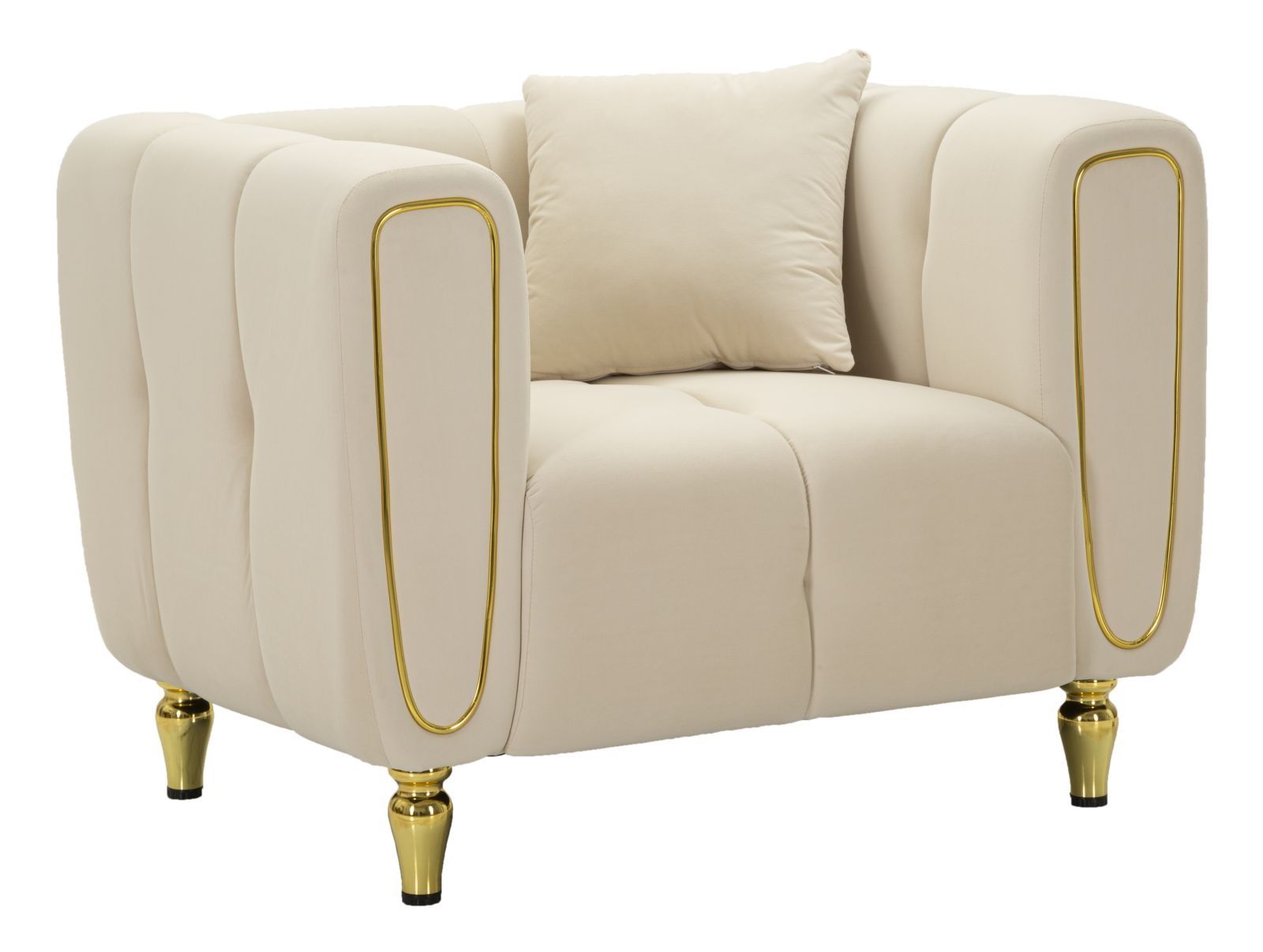 Alma Crème Fauteuil – Tijdloos Comfort in Stijlvol Design