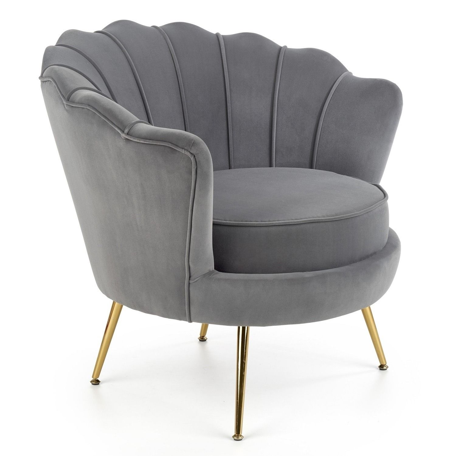 Amorinito fauteuil – stijlvolle grijze loungestoel van Home Style (83 cm breed)