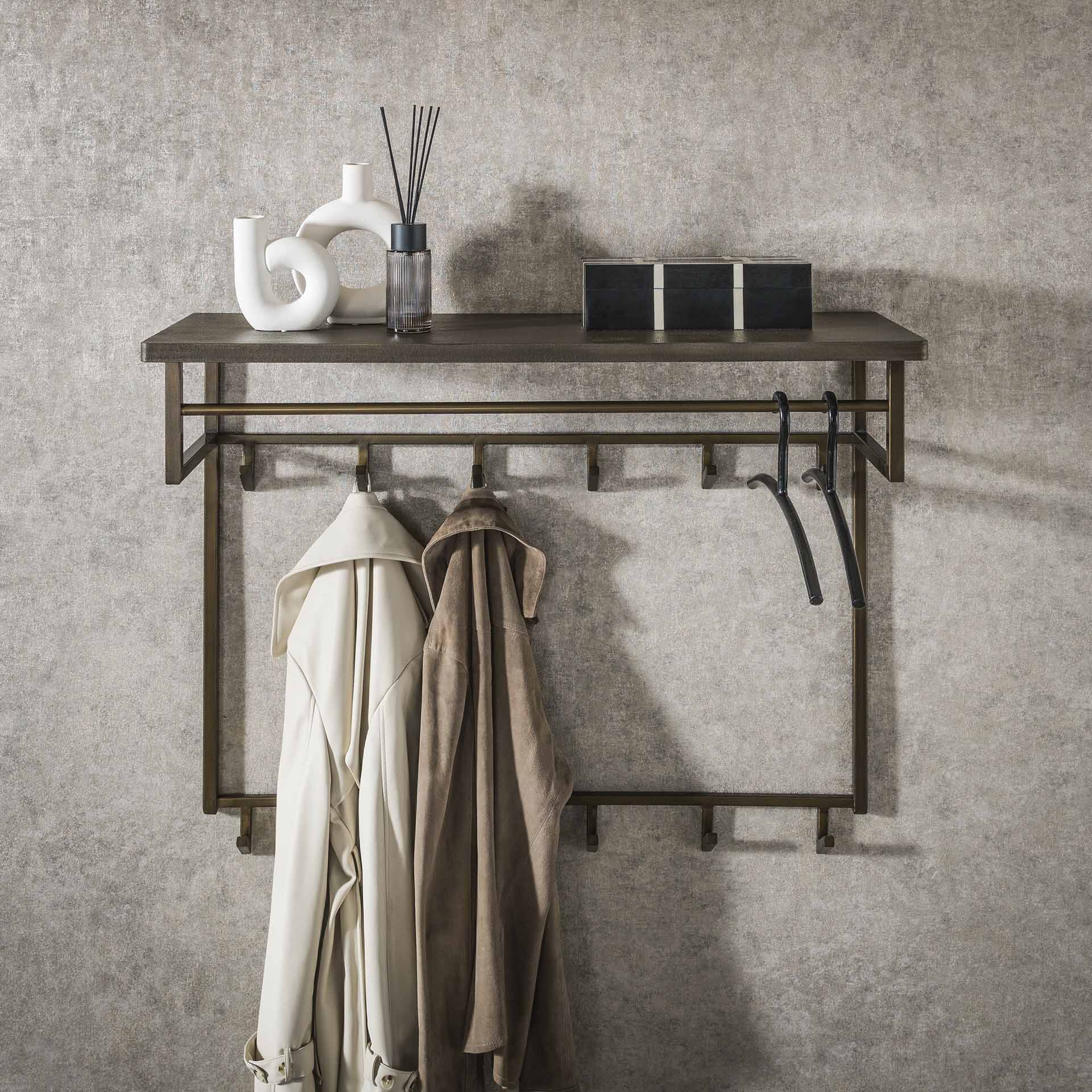Antieke Brass Kapstok met 12 Haken – LifestyleFurn Dishon