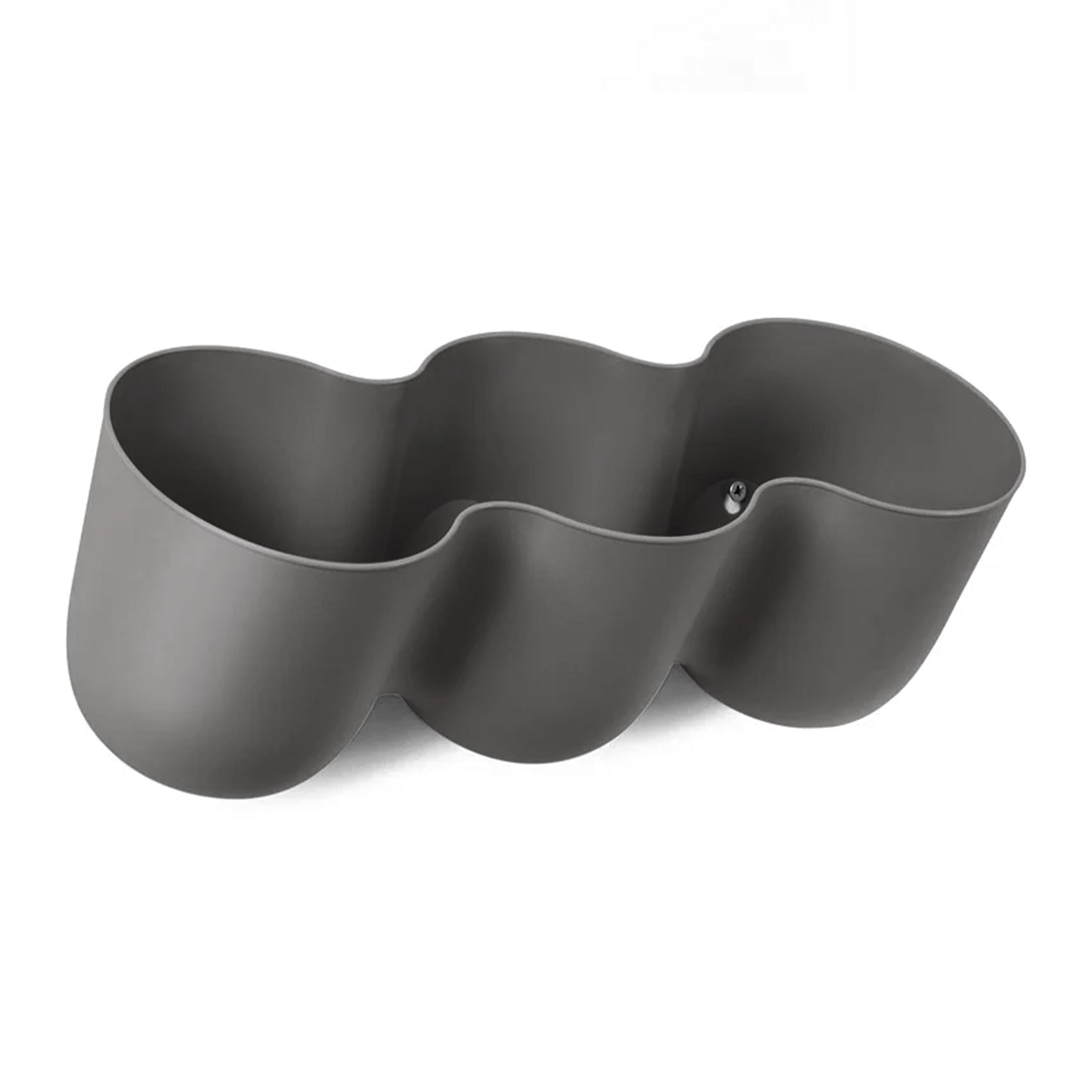 Antraciet Wandbloempot QUVIO – Drie‑in‑één Groeiwand 15×43,5 cm