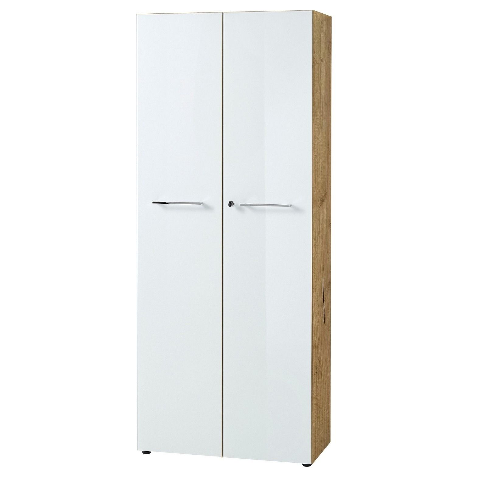 Archiefkast Monteria 197 cm – modern, veilig & stijlvol in navarra eiken & wit