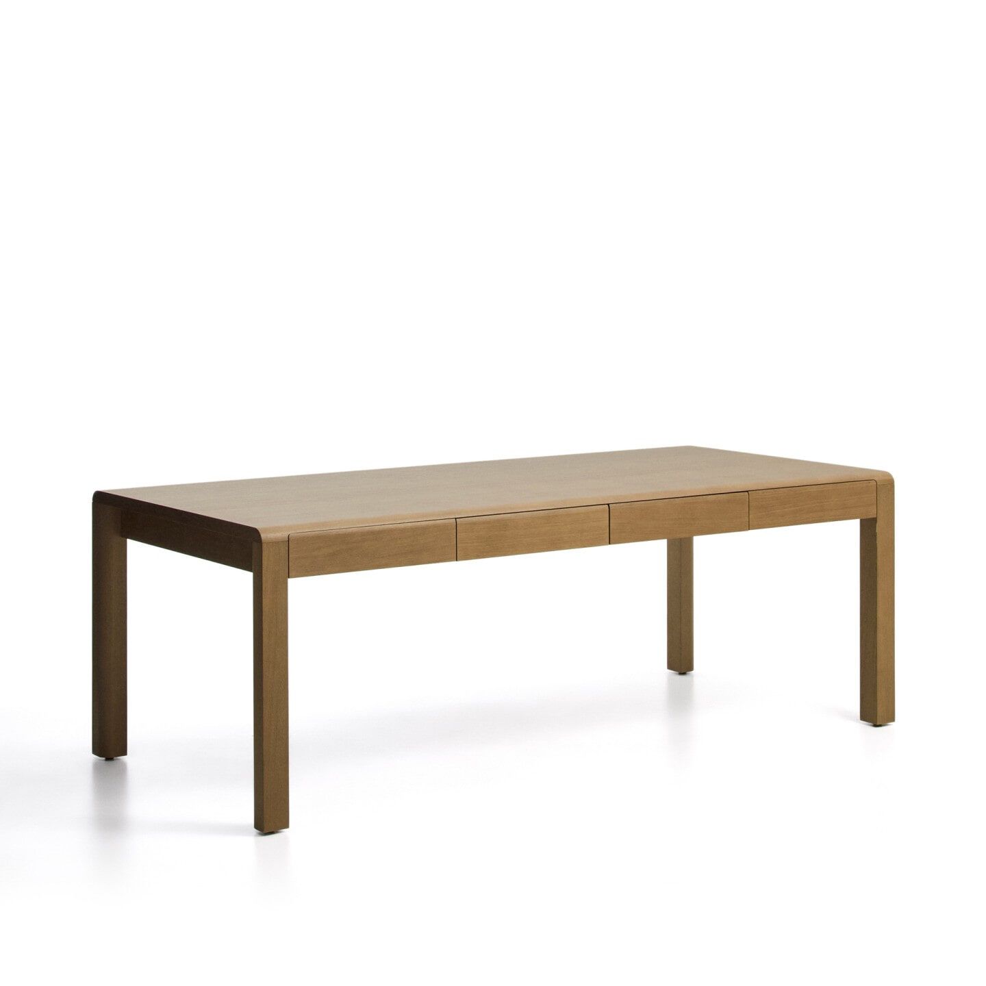 Arelida eettafel van Kave Home – 220 × 100 cm met 8 lades, bruine eikenlook