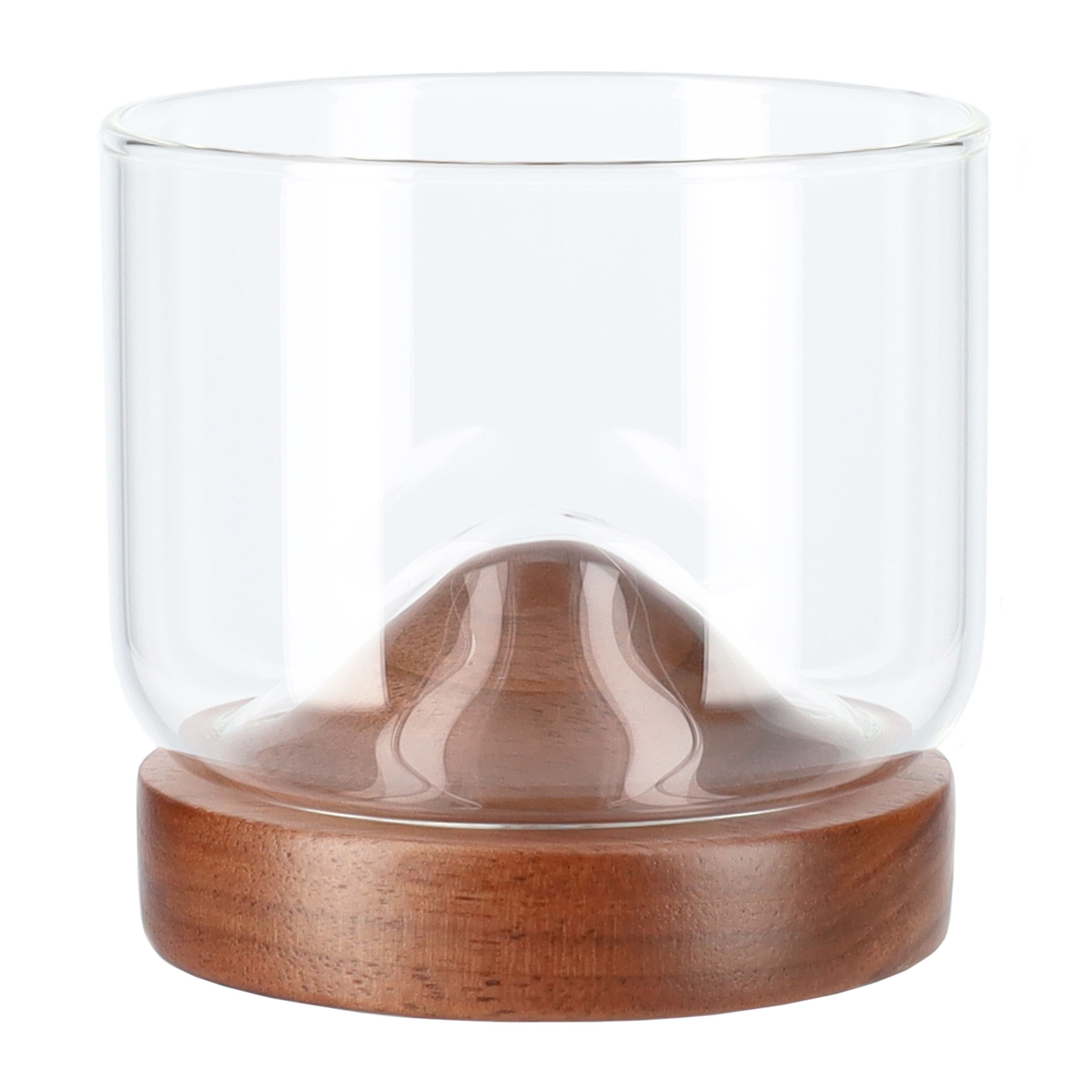 Aretica Whiskeyglas met Houten Onderzetter – Stijlvolle 250 ml Drinkervaring