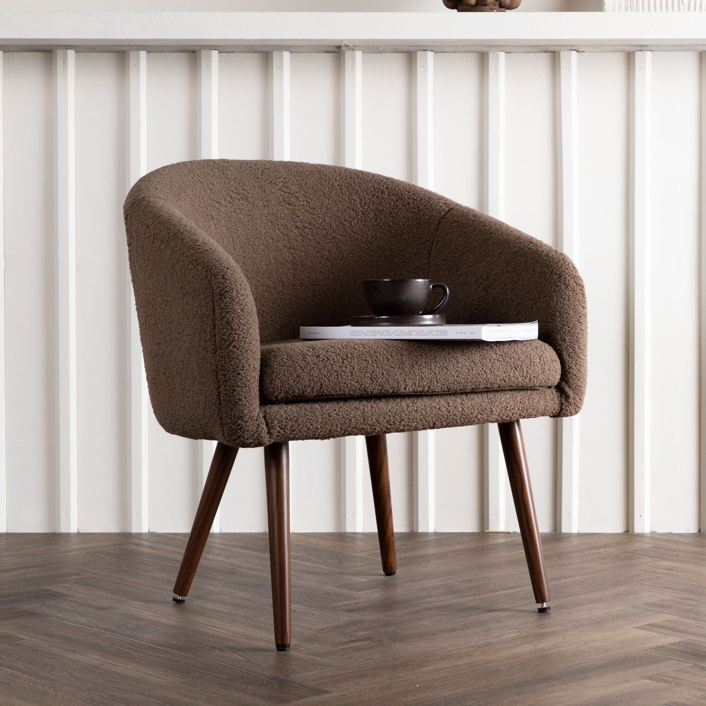 Arran Teddy Fauteuil – Moderne, gezellige zitplaats in warme bruin