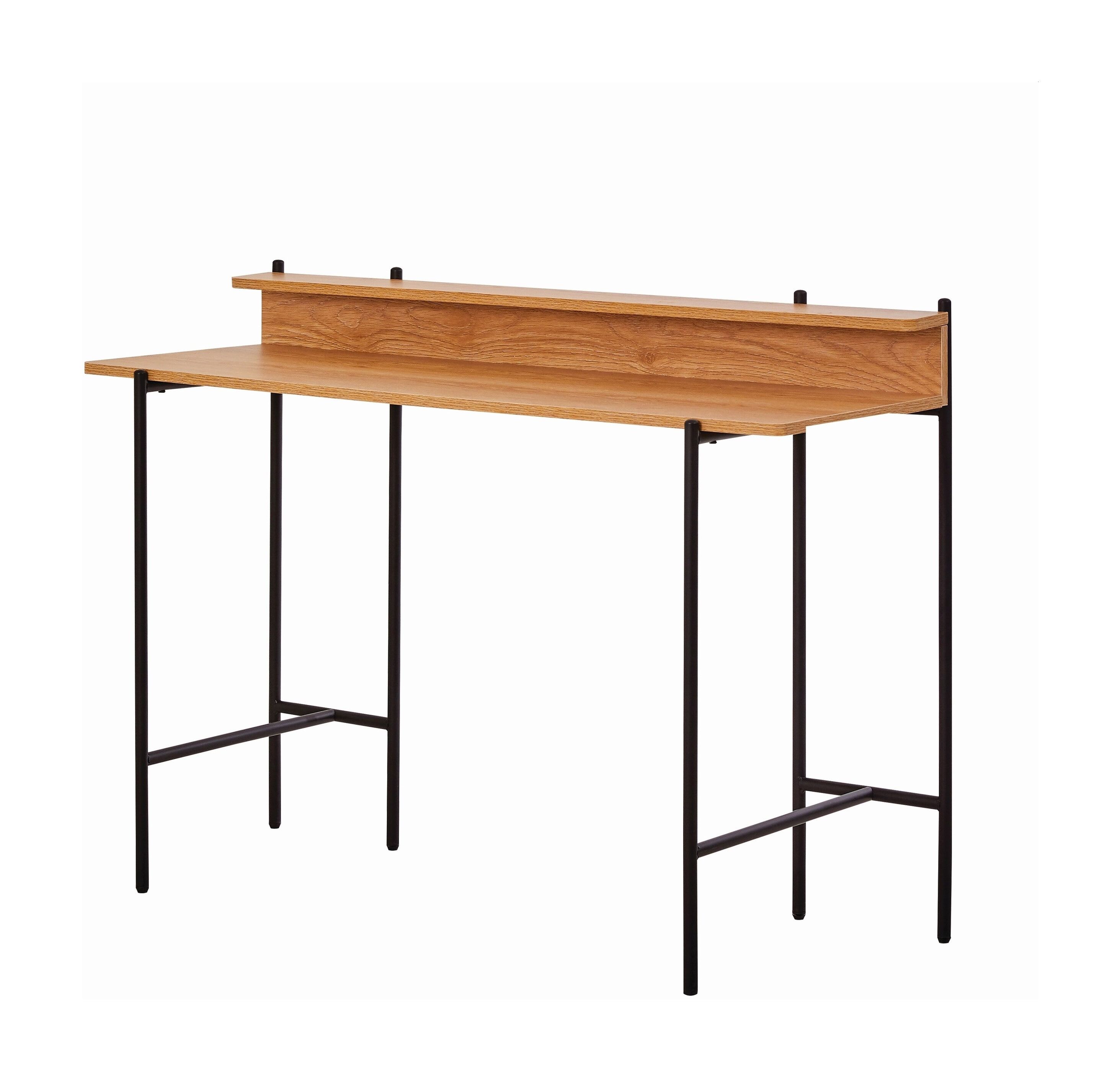 Artistiq Cate Bureau – Moderne loftlook in acacia‑look, 120 × 46 cm – Bruin