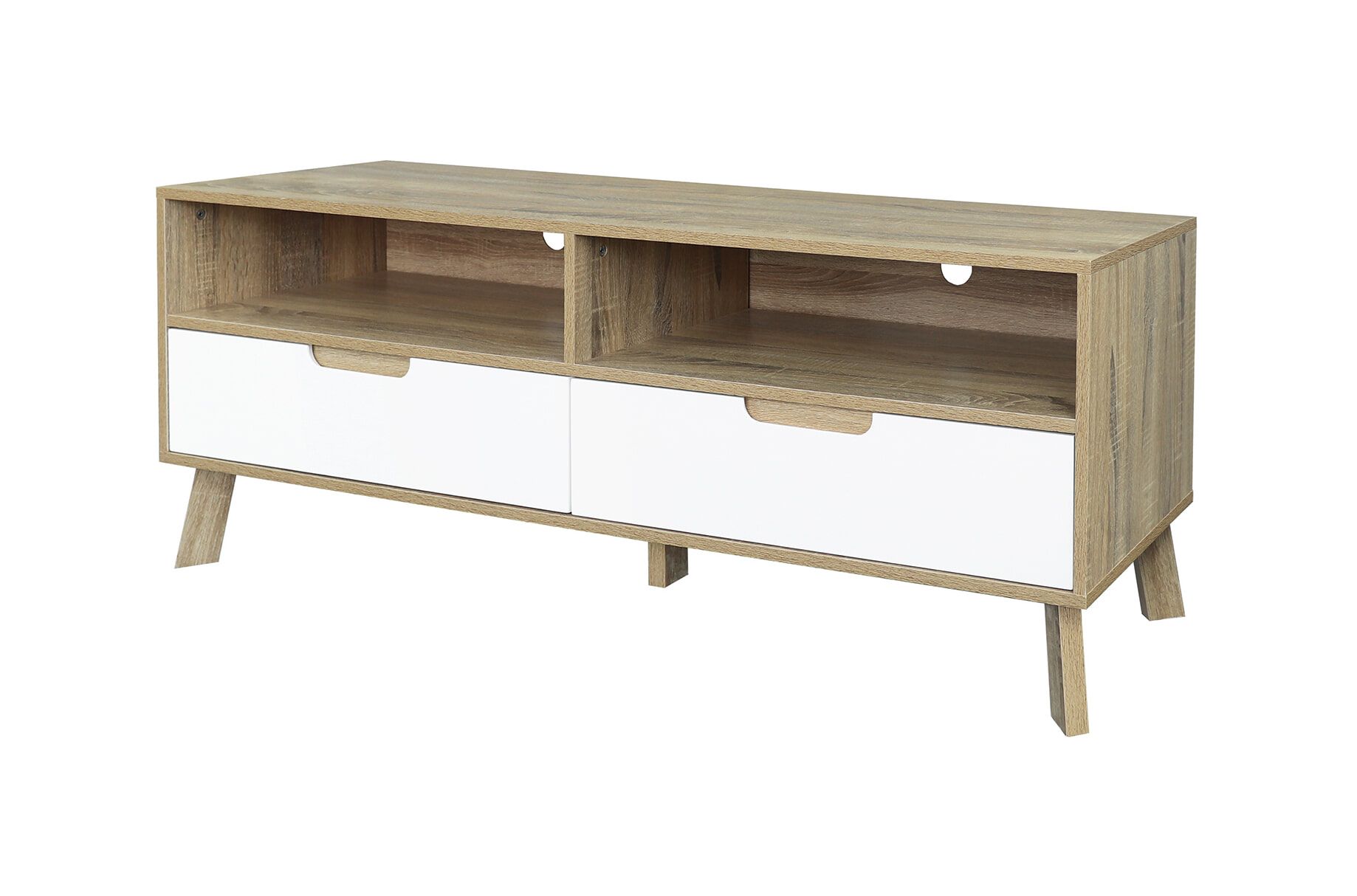 Artistiq Gonzalo TV-meubel 140 cm – Scandinavisch lowboard in naturel/wit