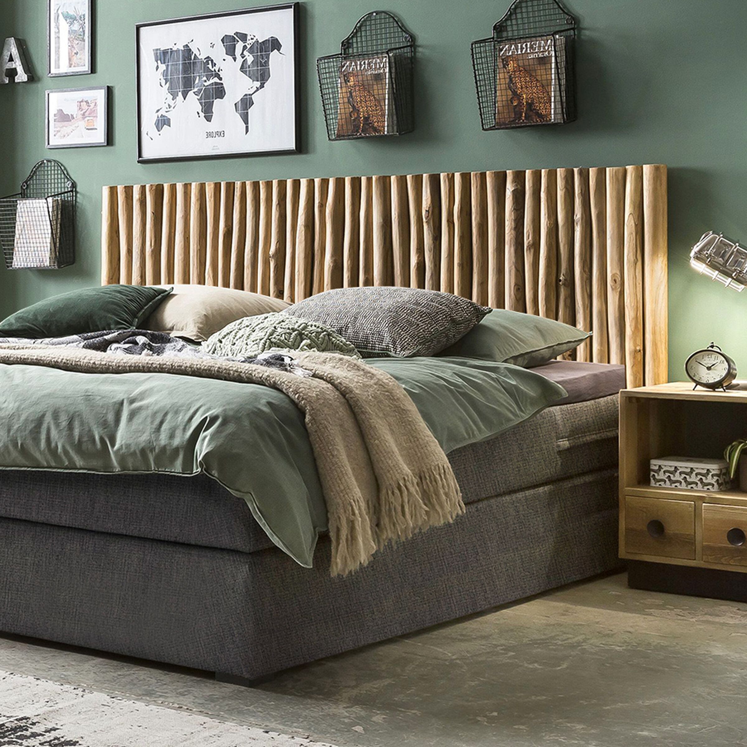 Artistiq Hoofdbord Celenia in Teakhout – Natuurlijke Warmte voor ieder Bed