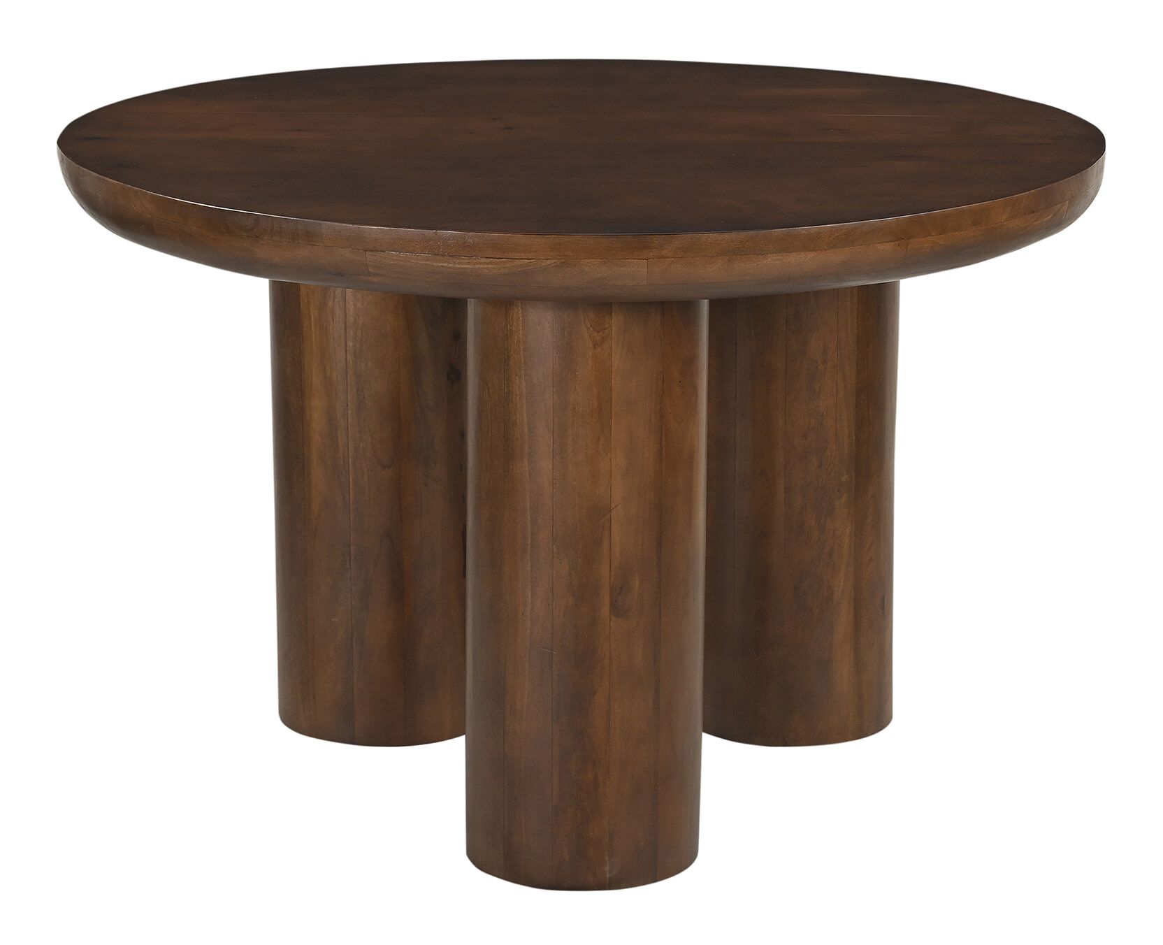 Artistiq Leighanna ronde eettafel – massief mangohout, 120 cm, warm bruin