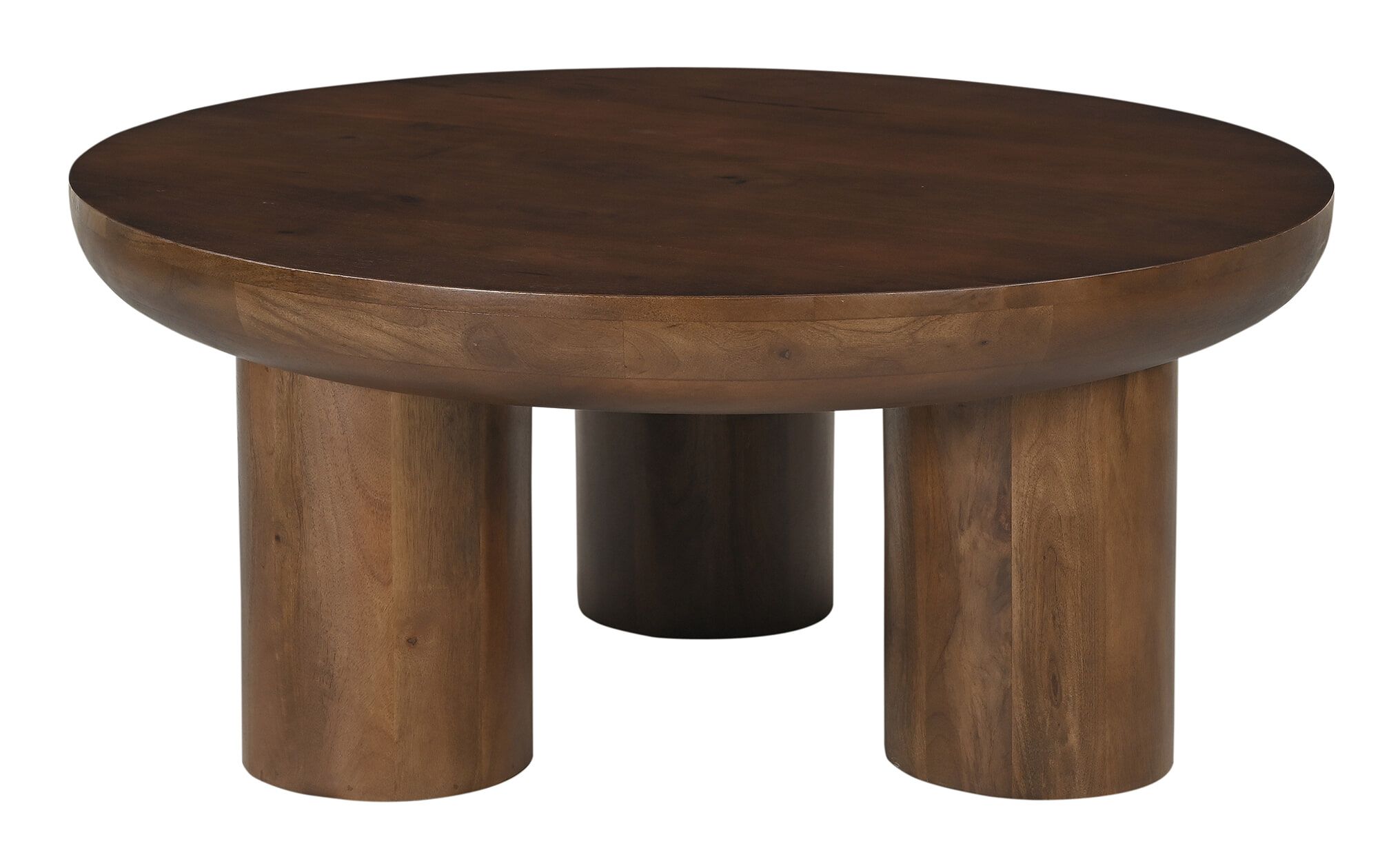 Artistiq Leighanna Ronde Salontafel van Mangohout – 90 cm, Bruin