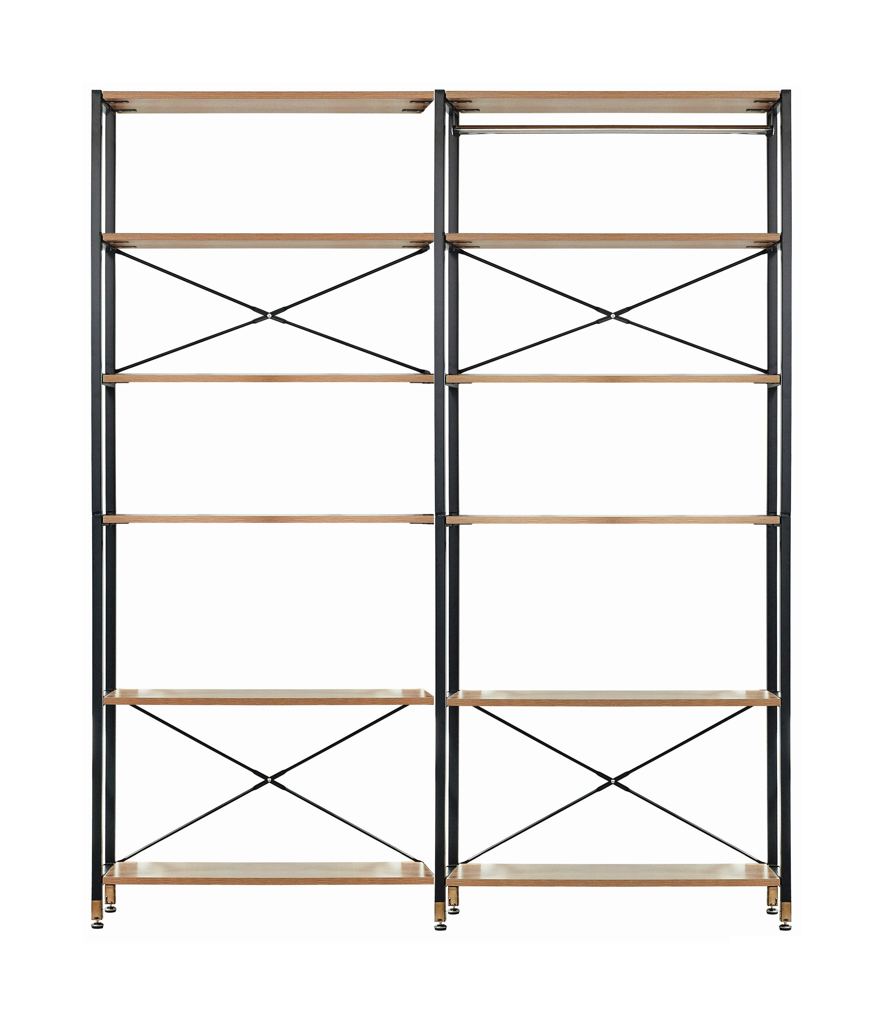 Artistiq Living Heron wandrek – 12 planken, 210 cm hoog, elegant houtdesign
