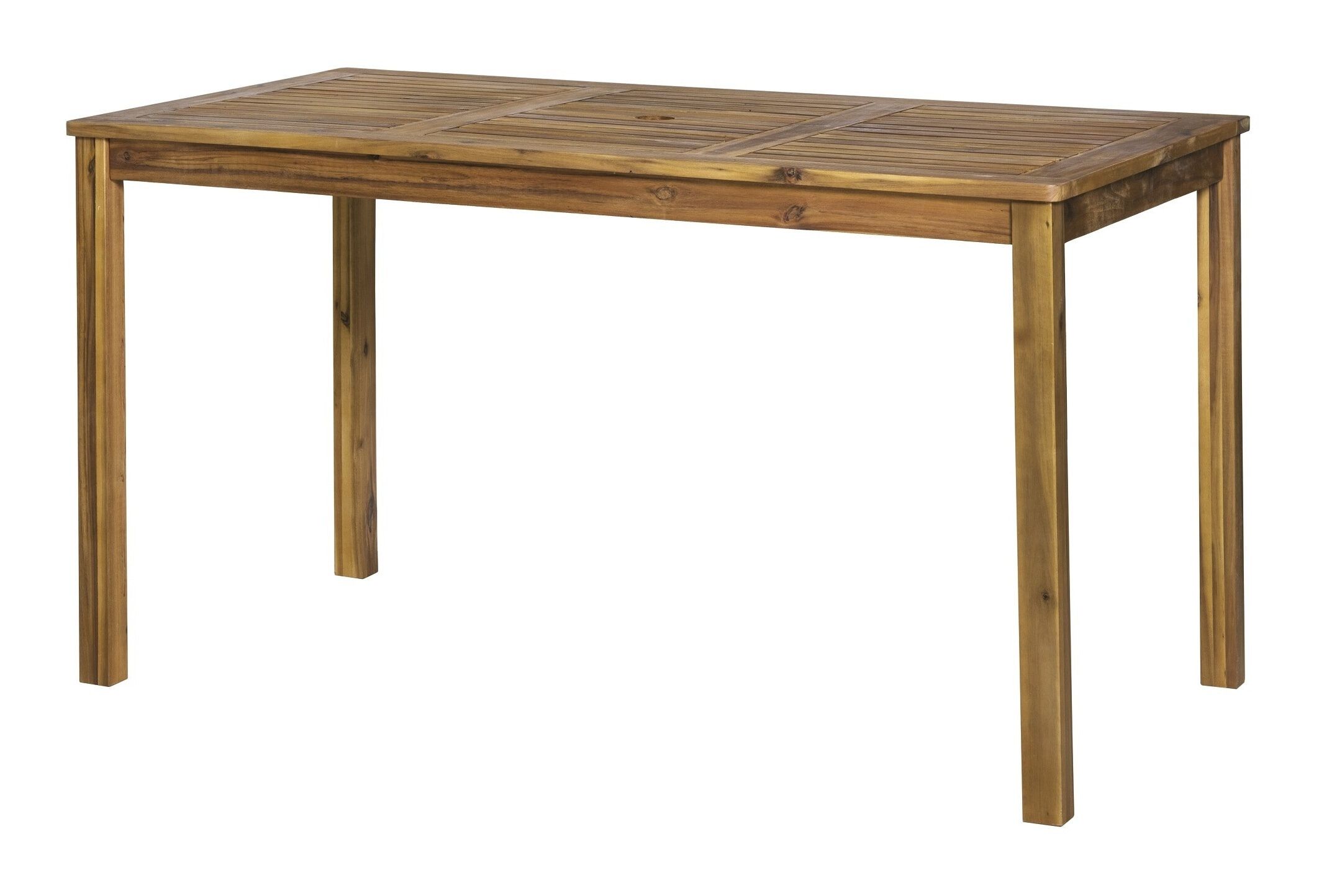 Artistiq Living Larissa – Tijdloze acaciahouten tuintafel 135×80 cm met paraplugat