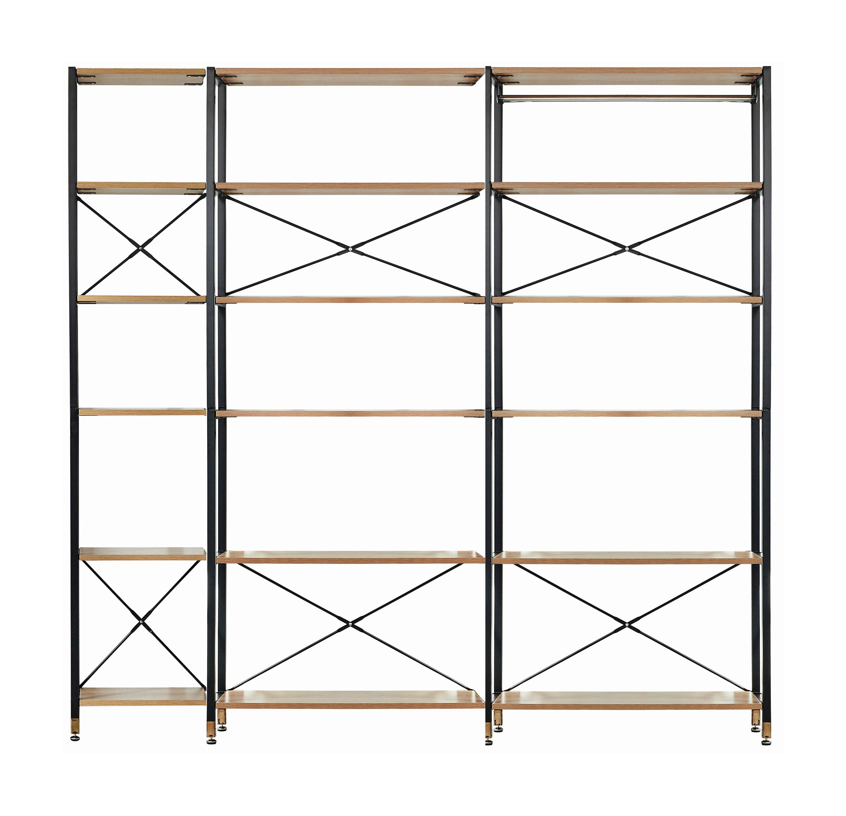 Artistiq Living Wandrek Heron – 18‑planken Roomdivider 210 × 210 cm