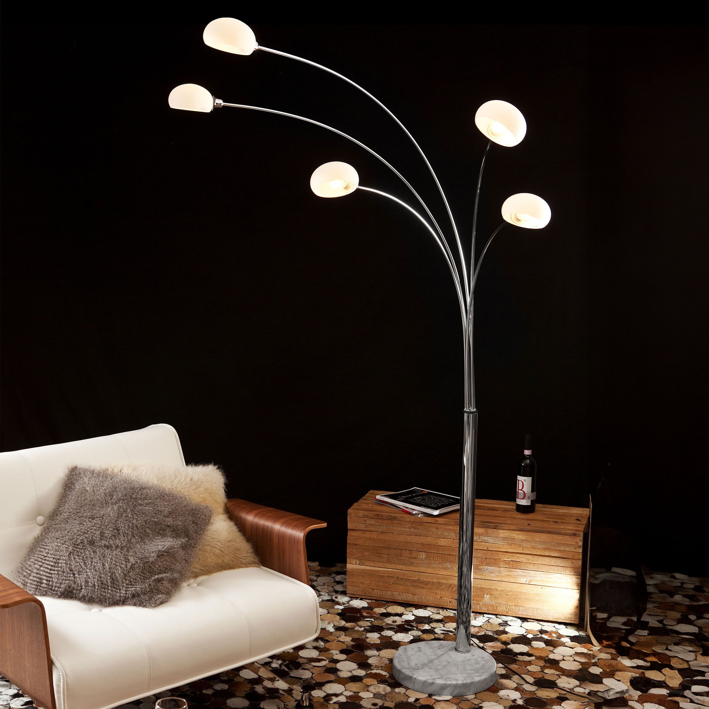 Artistiq Natasha Vloerlamp – Retro Elegantie in 210 cm Hoogte
