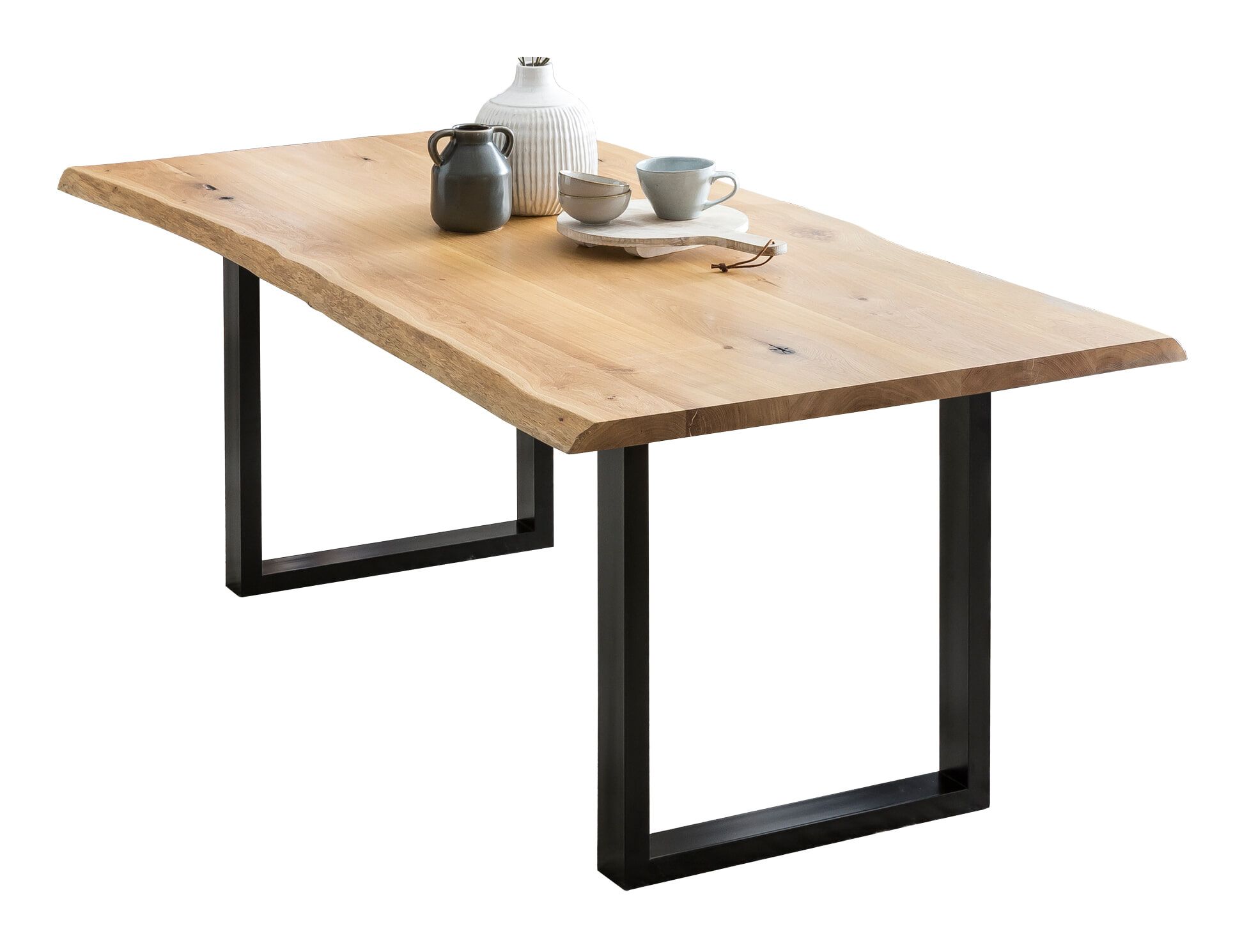Artistiq Noan eettafel – massief eiken boomstam, 240 × 100 cm