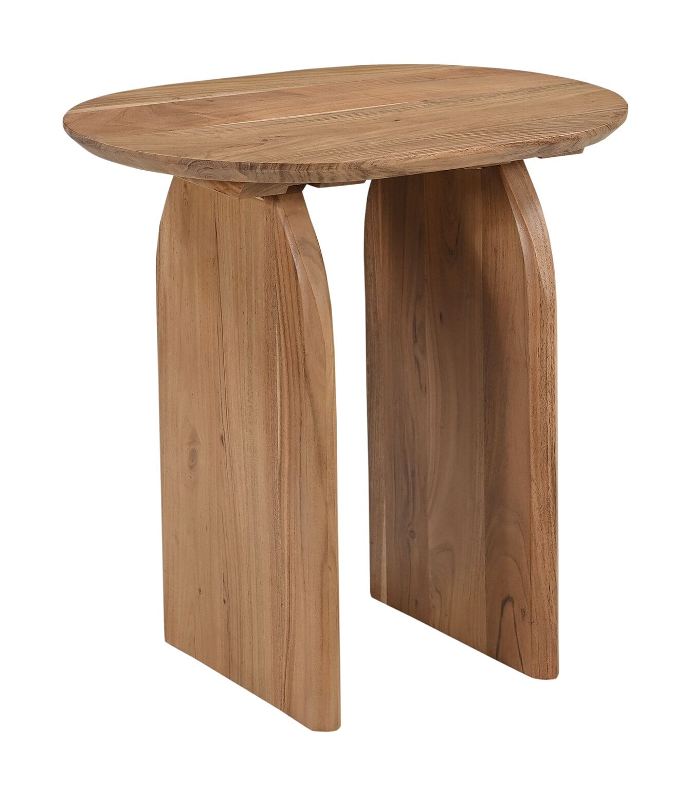 Artistiq Ovale Bijzettafel Sequia – Tijdloos design in massief acaciahout