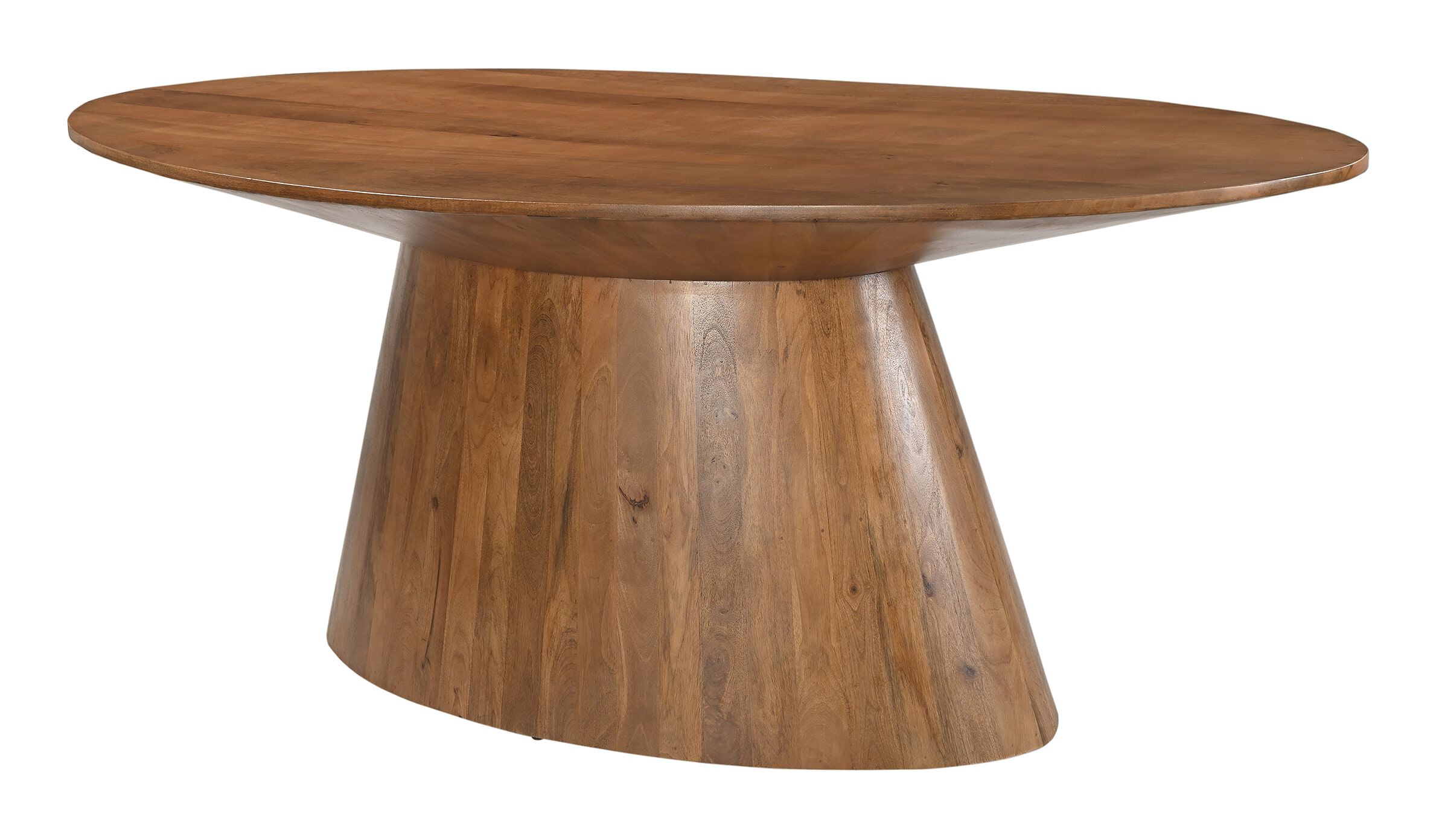 Artistiq Ovale Eettafel Elicia – Massief Mangohout 210 × 100 cm, Bruin