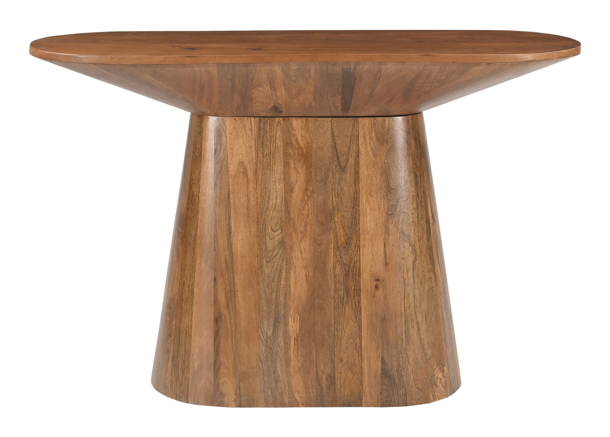 Artistiq Ovale Sidetable Elicia – Elegante mangohouten consoletafel (120 cm)