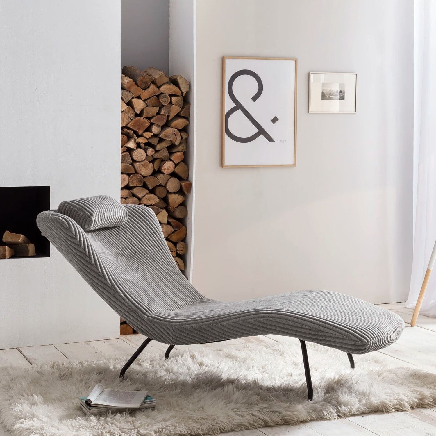Artistiq Relaxfauteuil Cathy Rib – Lichtgrijs, modern comfort voor iedere woonruimte