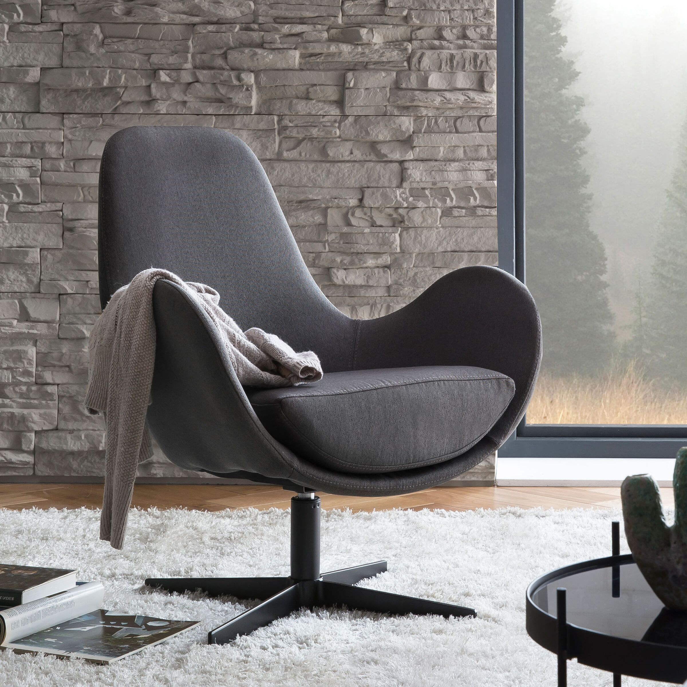 Artistiq Rémi fauteuil – Moderne draaifunctie in stijlvol grijs