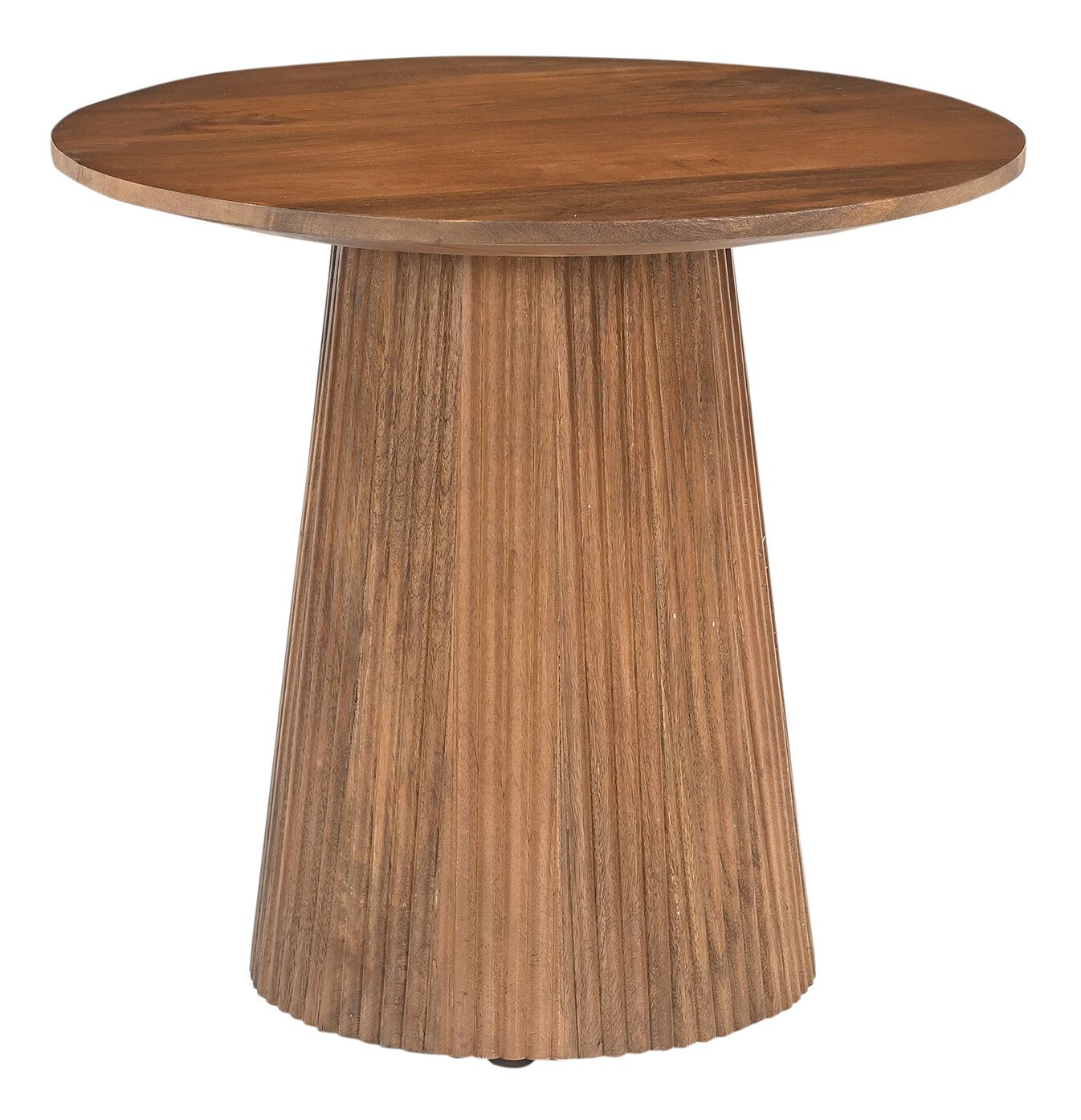 Artistiq Ronde Bijzettafel Dyann van Mangohout – 50 cm, warm bruin