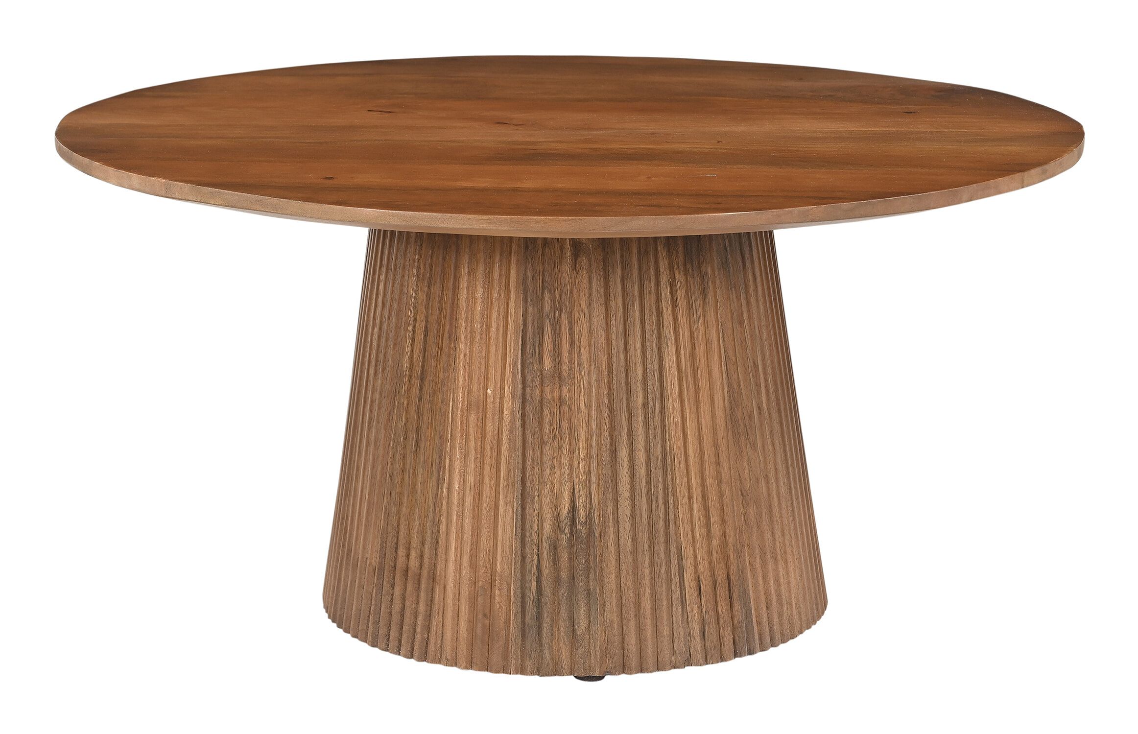 Artistiq Ronde Salontafel Dyann – Natuurlijke Mangohouten Elegantie, 80 cm