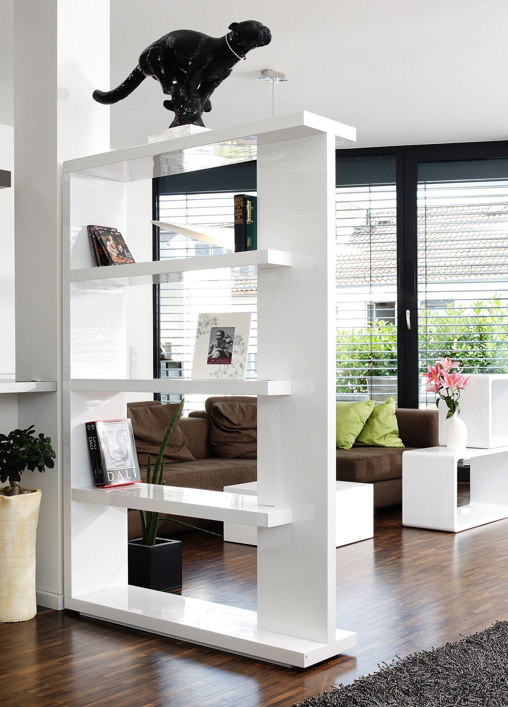 Artistiq Roomdivider Johnathan – Moderne Witte Opbergplaat 180×128×30 cm