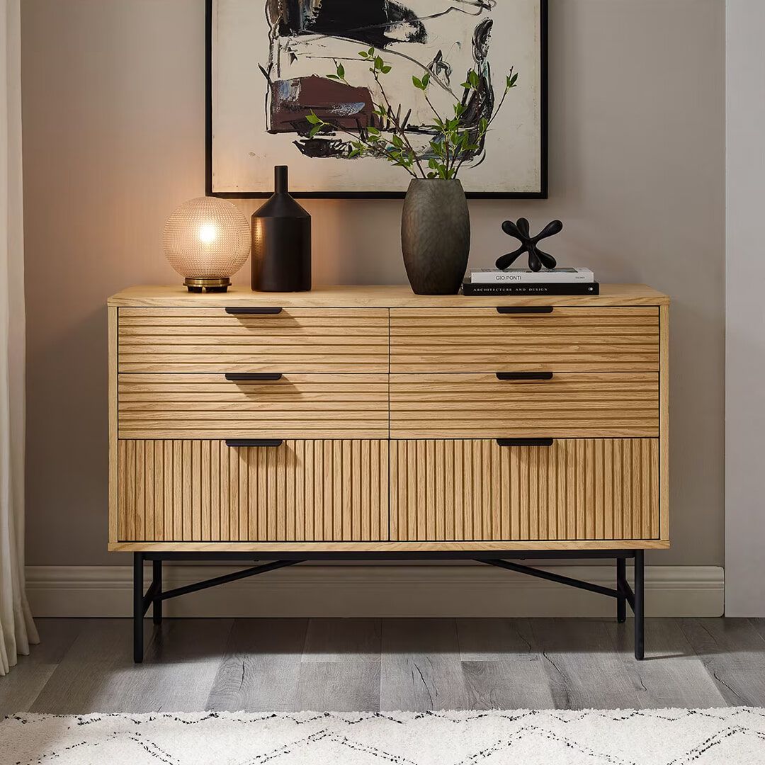 Artistiq Shoua ladekast 120 cm – Scandinavisch design in warme eikenlook