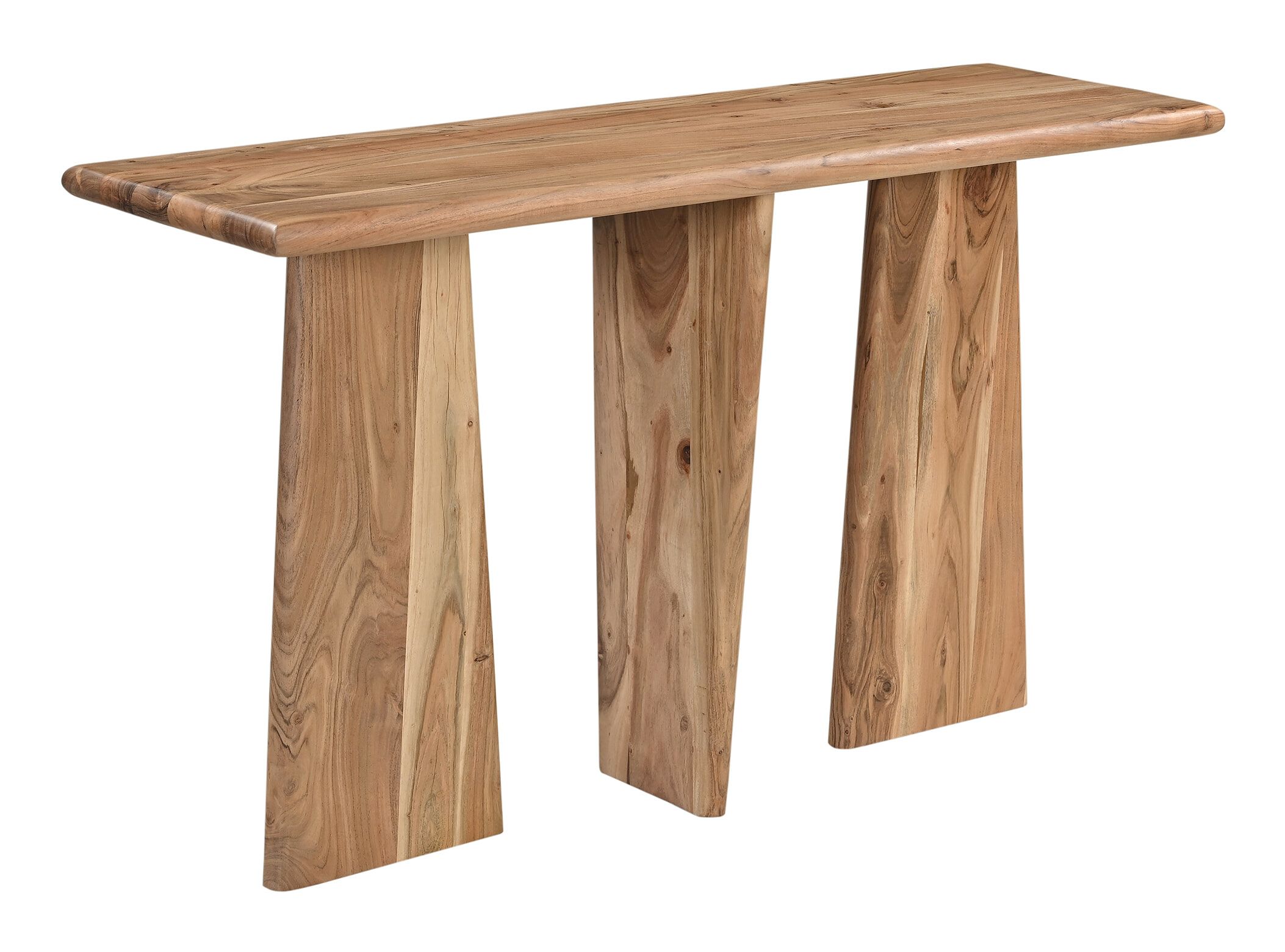Artistiq Sidetable Sequia – Natuurlijke accenttabel van massief acaciahout (130 cm, bruin)
