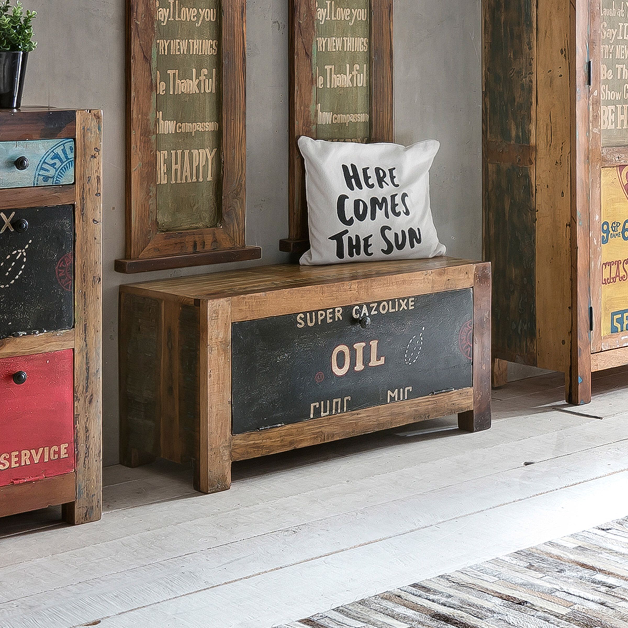 Artistiq Speedway Schoenenkast 85 cm – Vintage charme voor elke hal