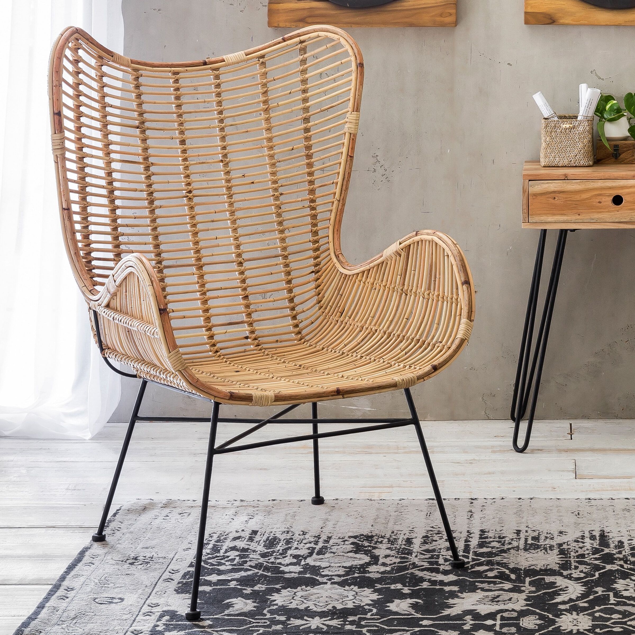 Artistiq Tassie Rotan Fauteuil – Natuurlijke Elegantie voor Iedere Ruimte