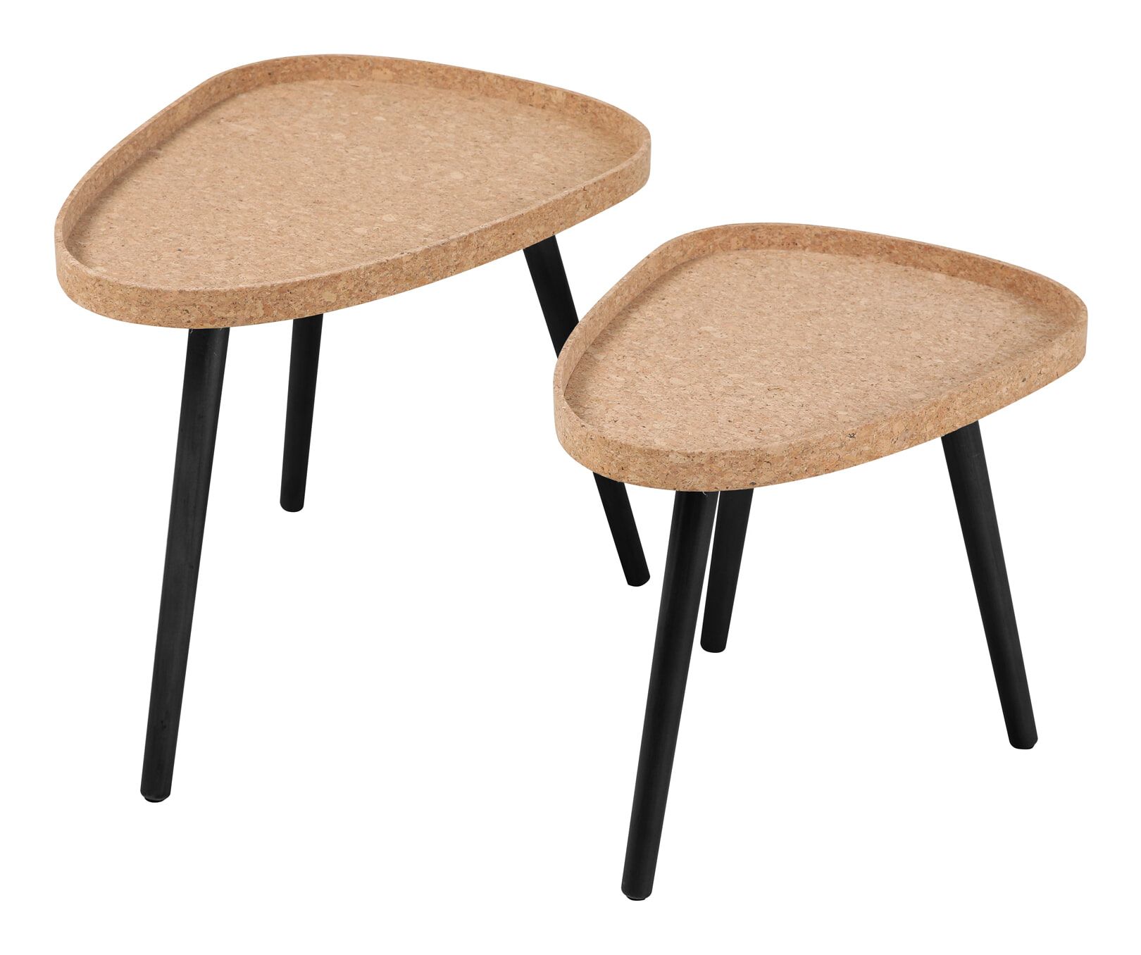 Artistiq Torri Kurken Bijzettafel – Set van 2 Moderne Accentstukken