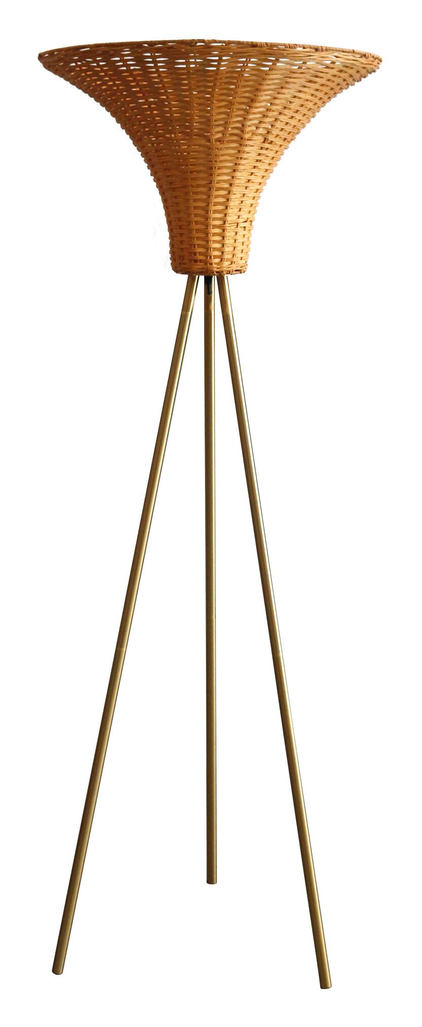 Artistiq Vloerlamp Aleya Rotan – Moderne Natuur in één Lichtpunt
