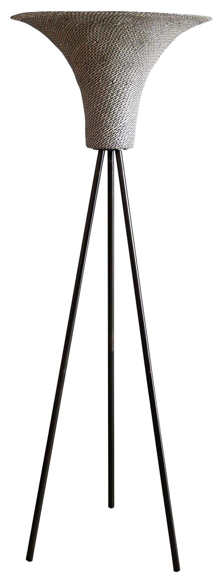 Artistiq Vloerlamp Elmore Palmblad – Moderne Natuurlijke Elegantie in Bruin