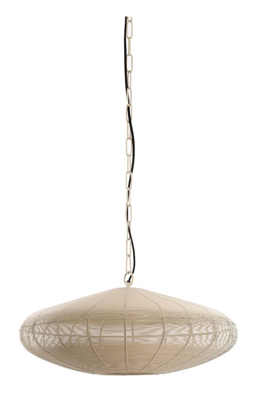 Bahoto Hanglamp 51 cm – Stralend Mat Crème voor een warme interieur