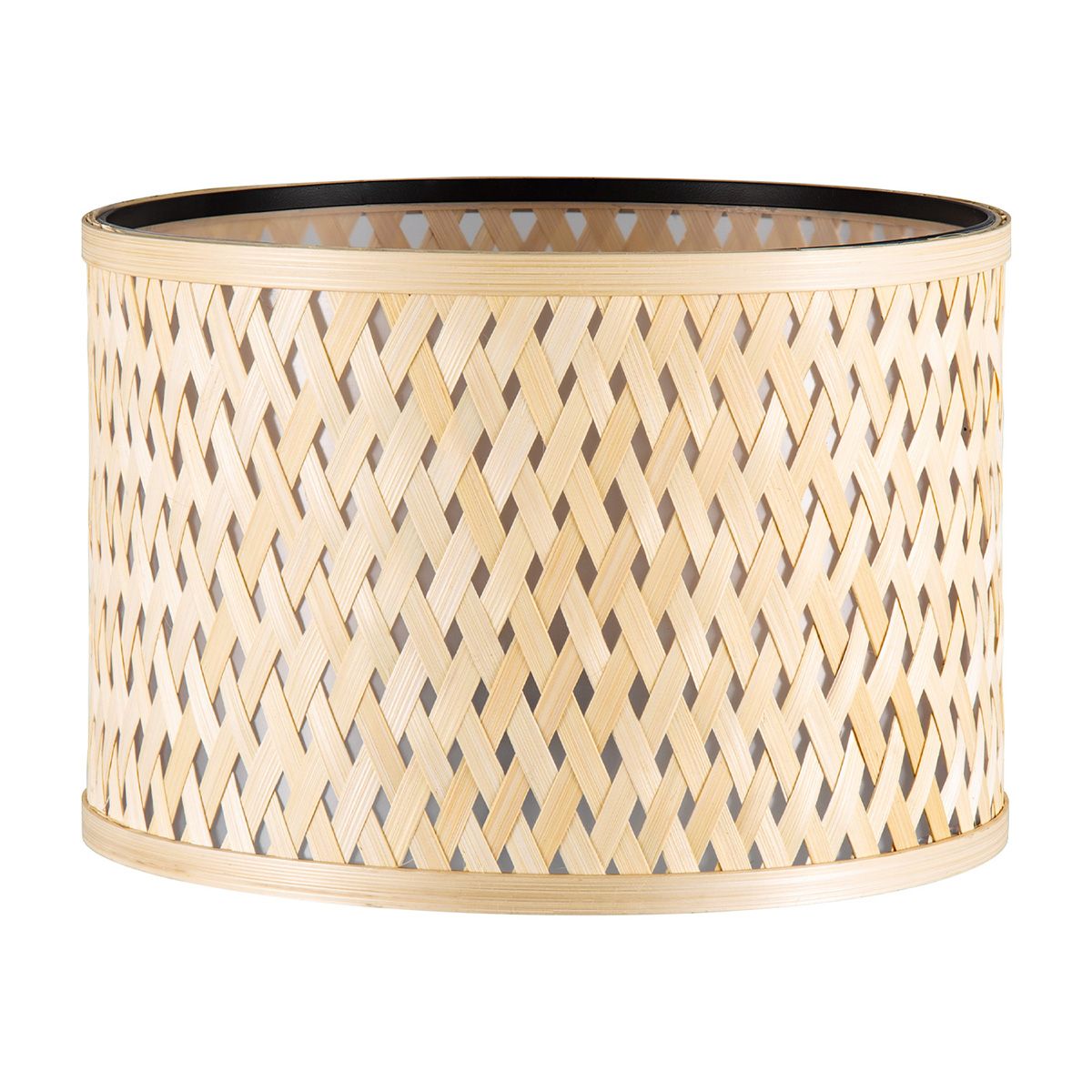 Bamboe Lampenkap – Bohemien, Cilindrisch, Beige – Perfect voor Tafellampen & Pendellampen