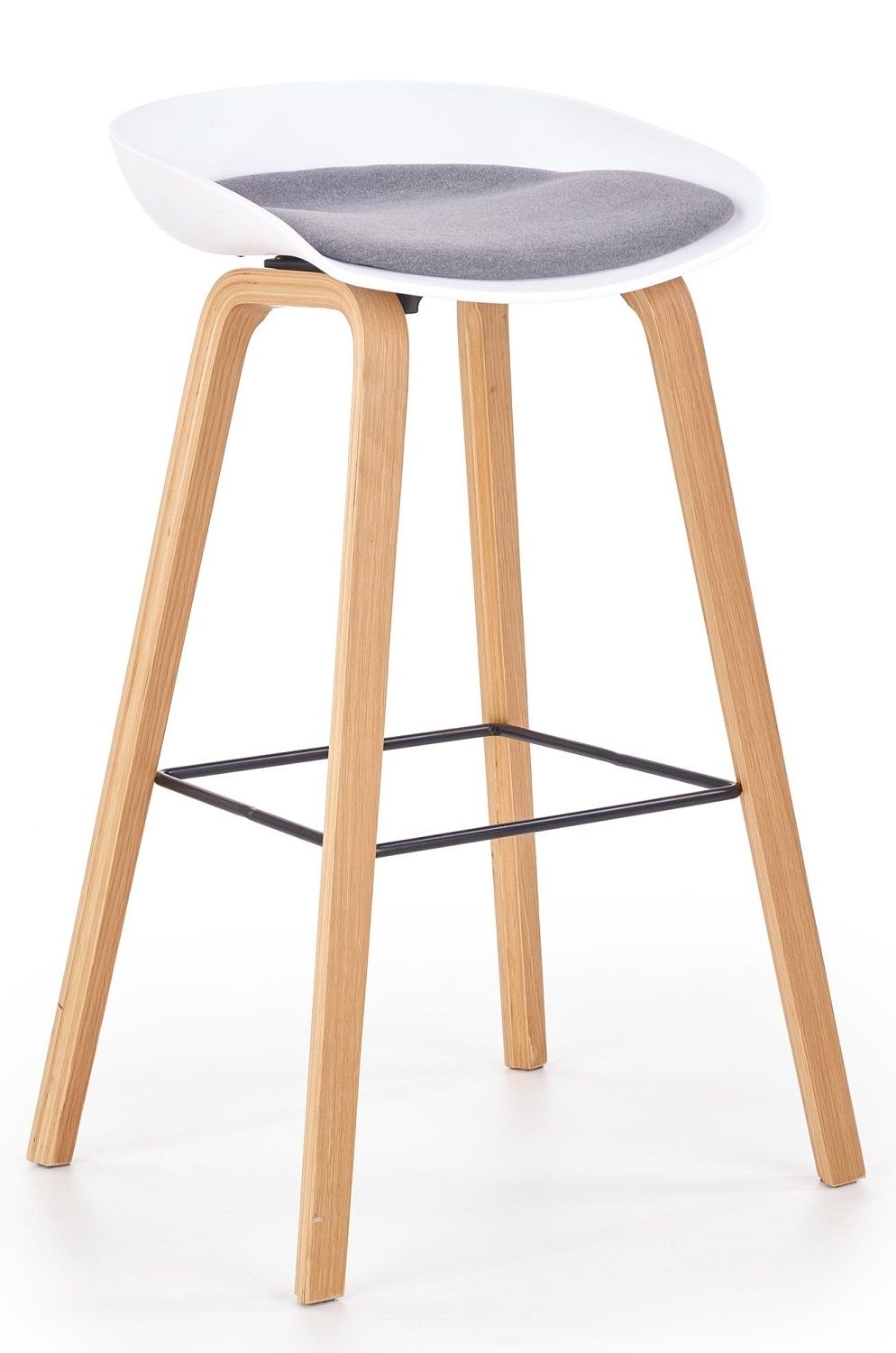 Barkruk Inno – Moderne 81 cm hoge barkruk in wit‑grijs