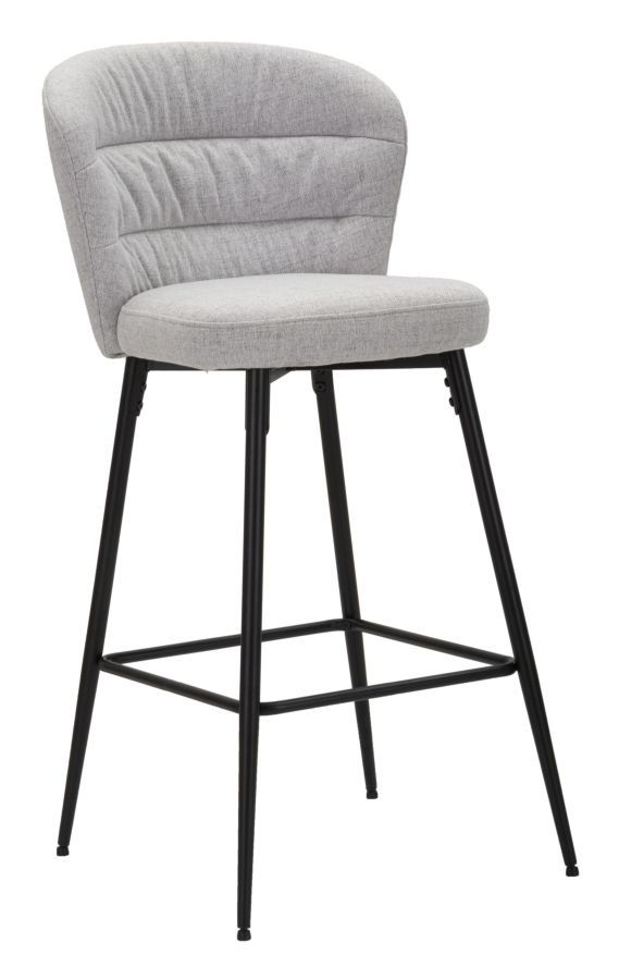 Barkruk Losanna – Grijze Set van 2 (52×59×108 cm) – Mauro Ferretti