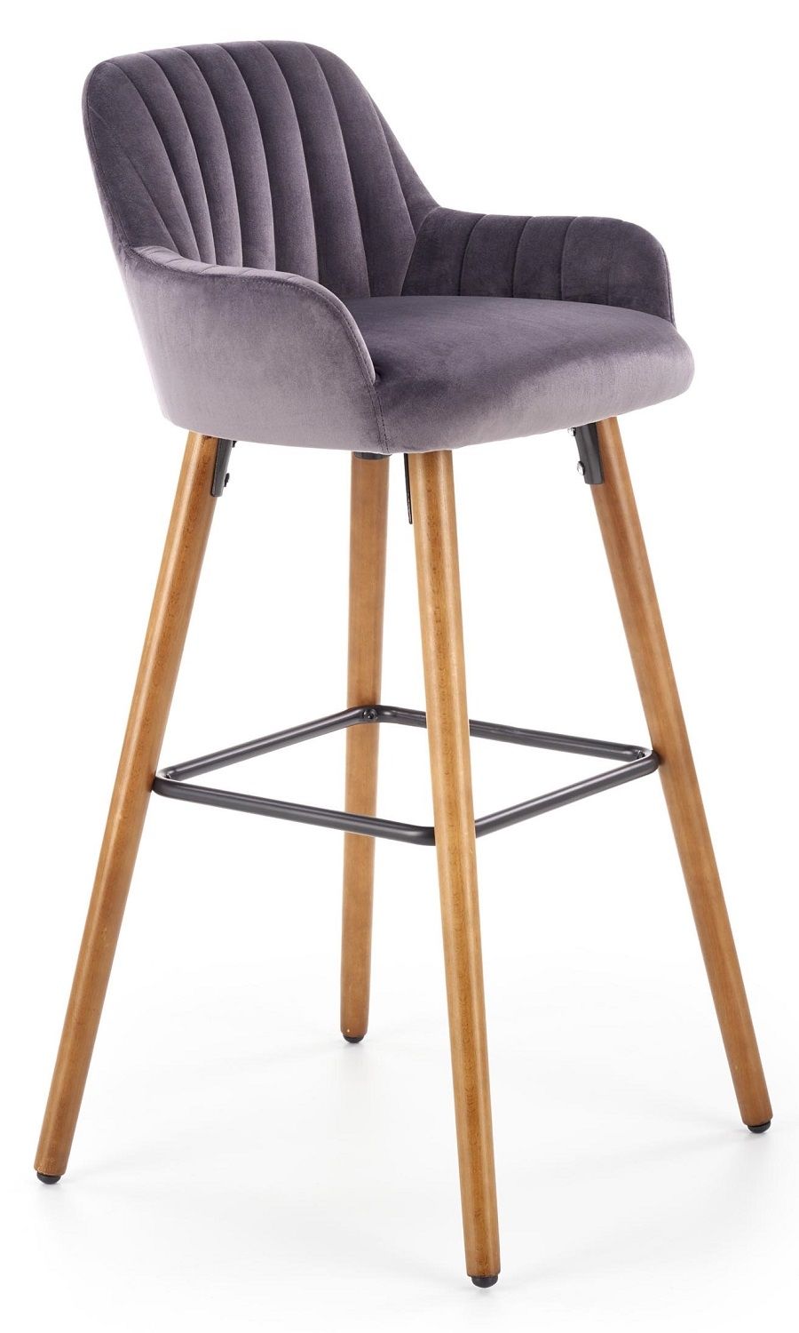 Barkruk Marley – Moderne grijze zitplek, 97 cm hoog