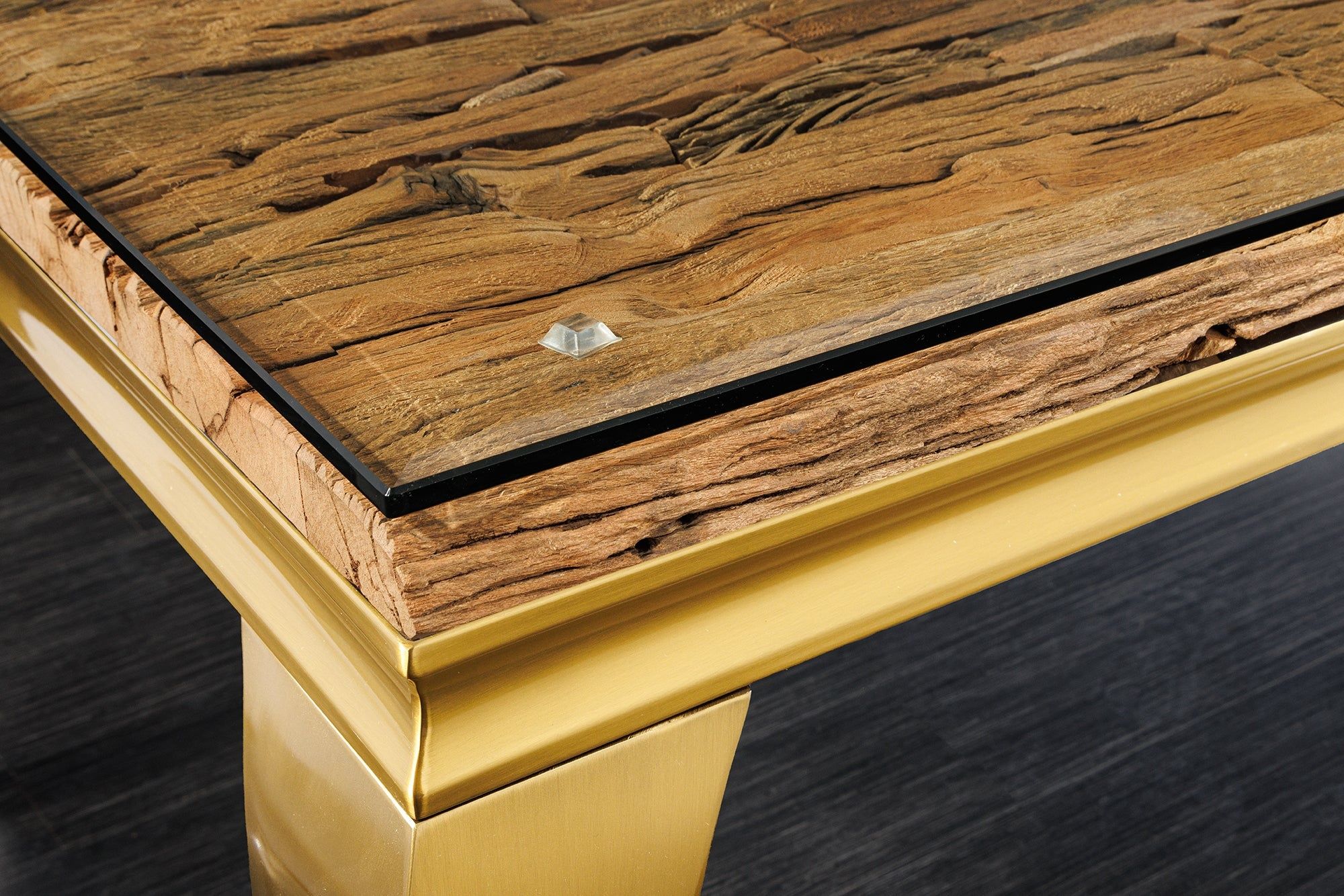 Barracuda Tafelblad – Glanzend Glas 200 × 100 cm van Invicta Interior