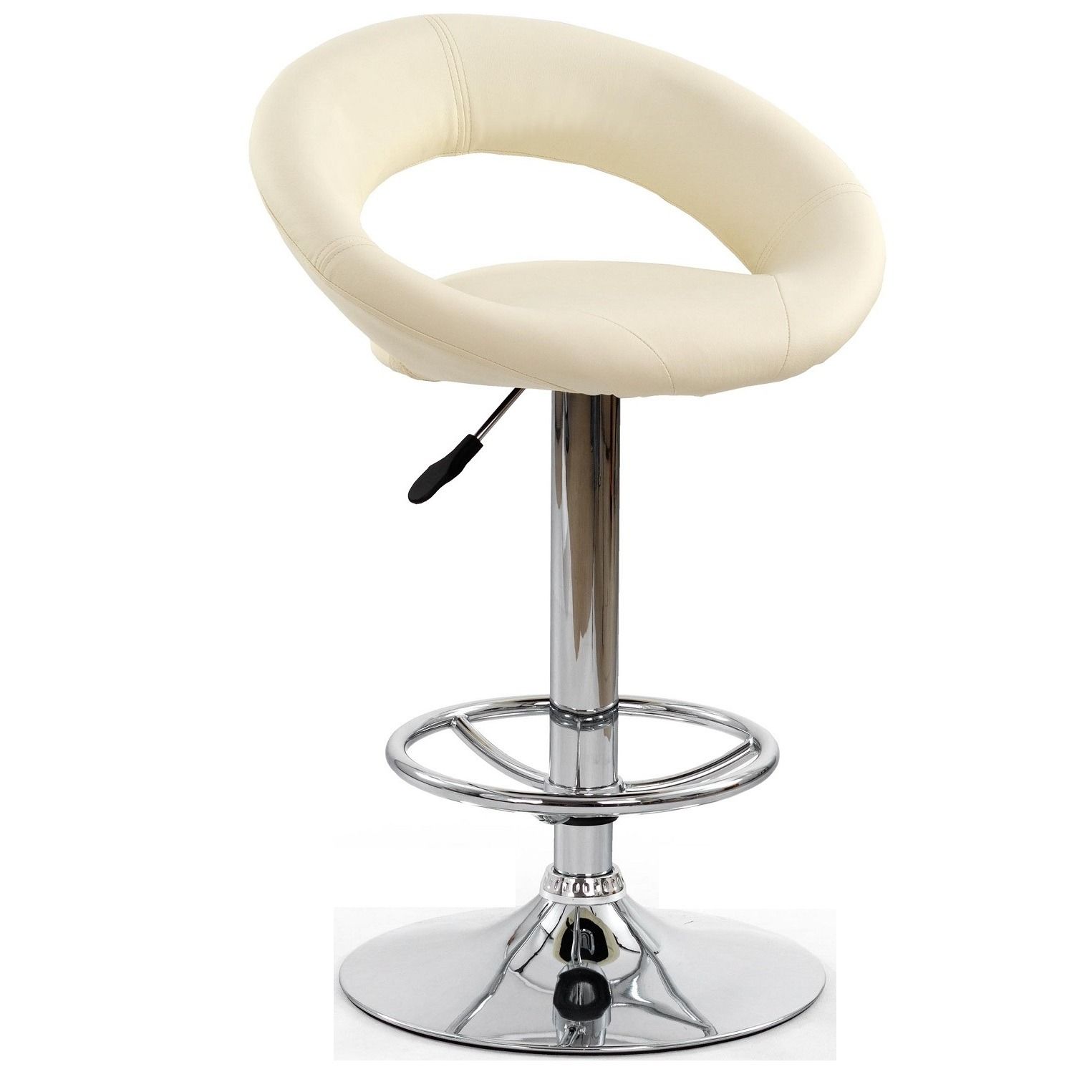 Barstoel Miya – verstelbare designstoel in beige van Home Style