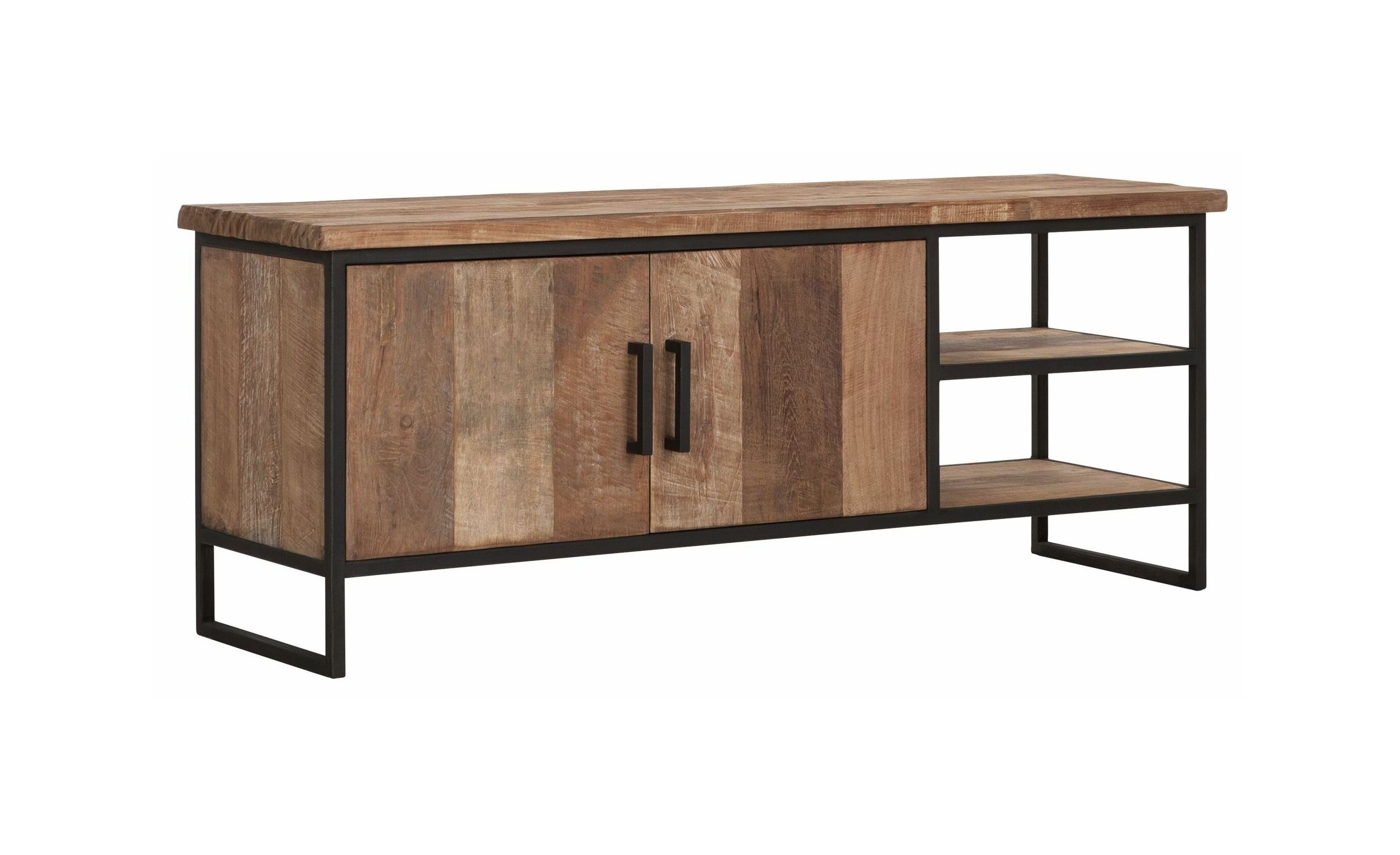 Beam TV‑meubel van gerecycled teakhout – 140 cm, natuurkleur | DTP Home