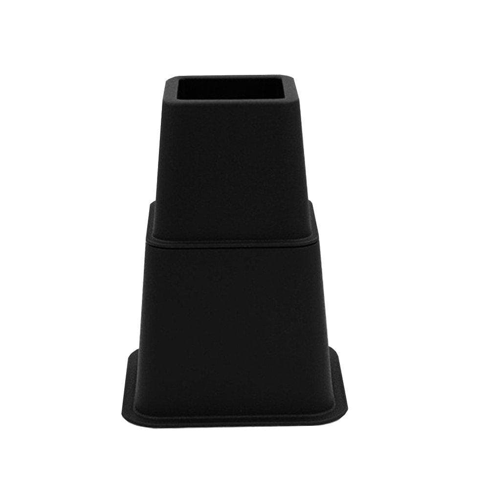 Bedverhoger Zwart – Strakke Kunststofpoten van Furniture Legs Europe (4 stuks)