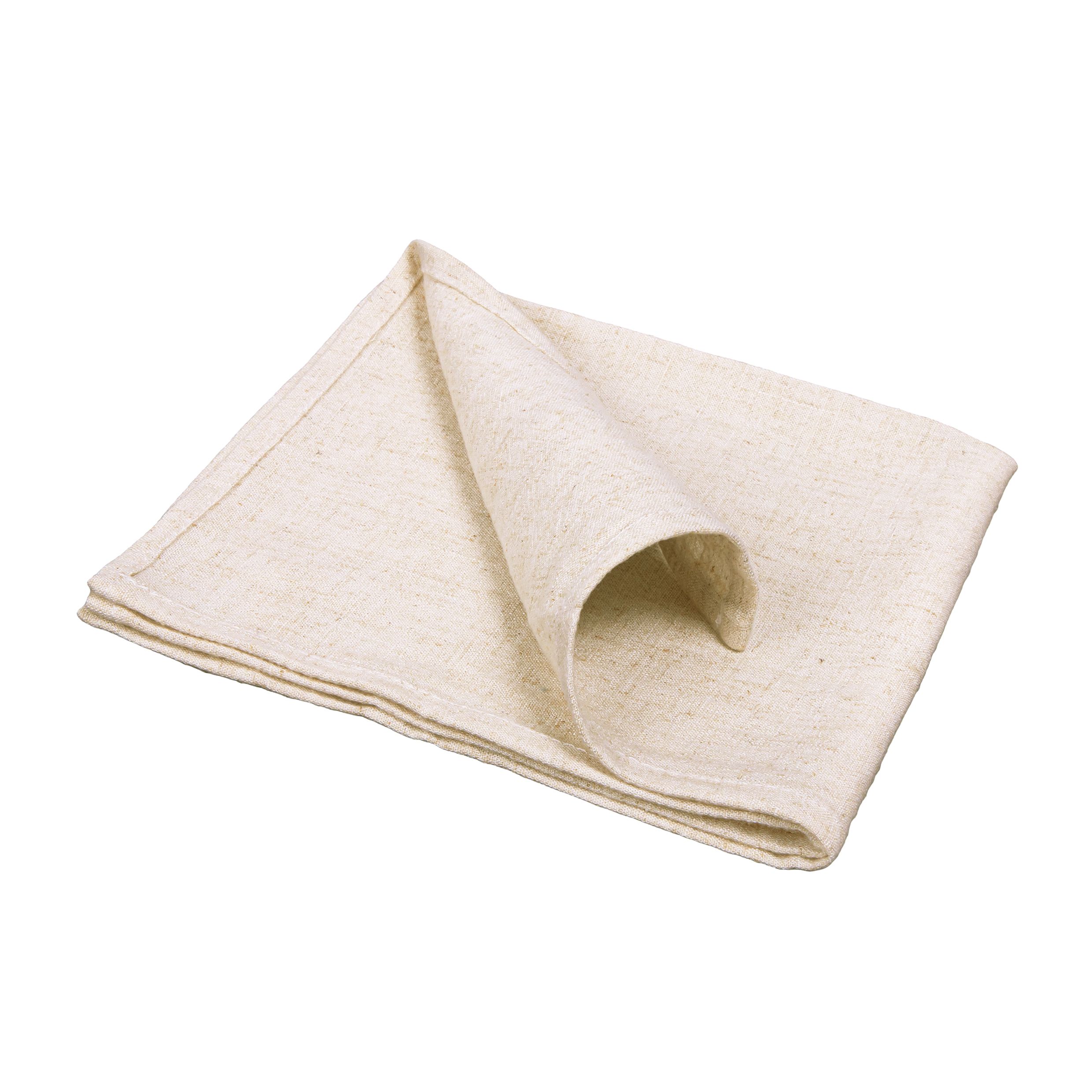 Beige katoenen servet 40 × 40 cm – QUVIO