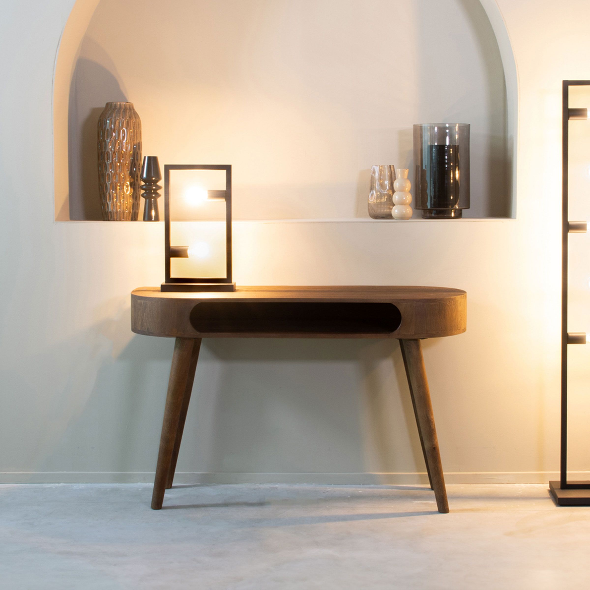Bella – Elegant Mangohouten Bureau of Sidetable – 120 cm