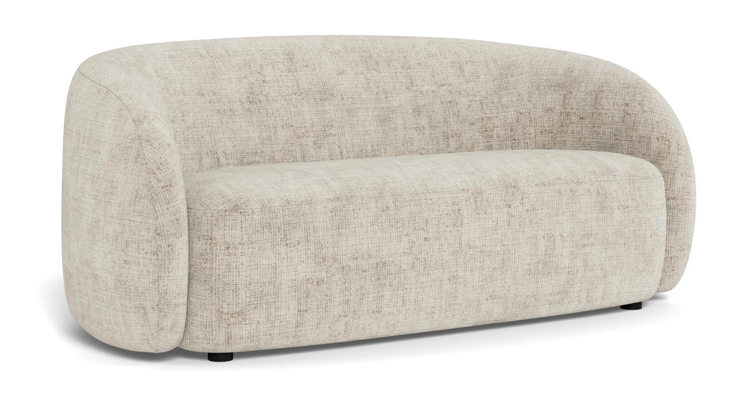 Bendt 2,5‑zits Chenillebank “Zackery” – Organisch comfort in zachte beige tint