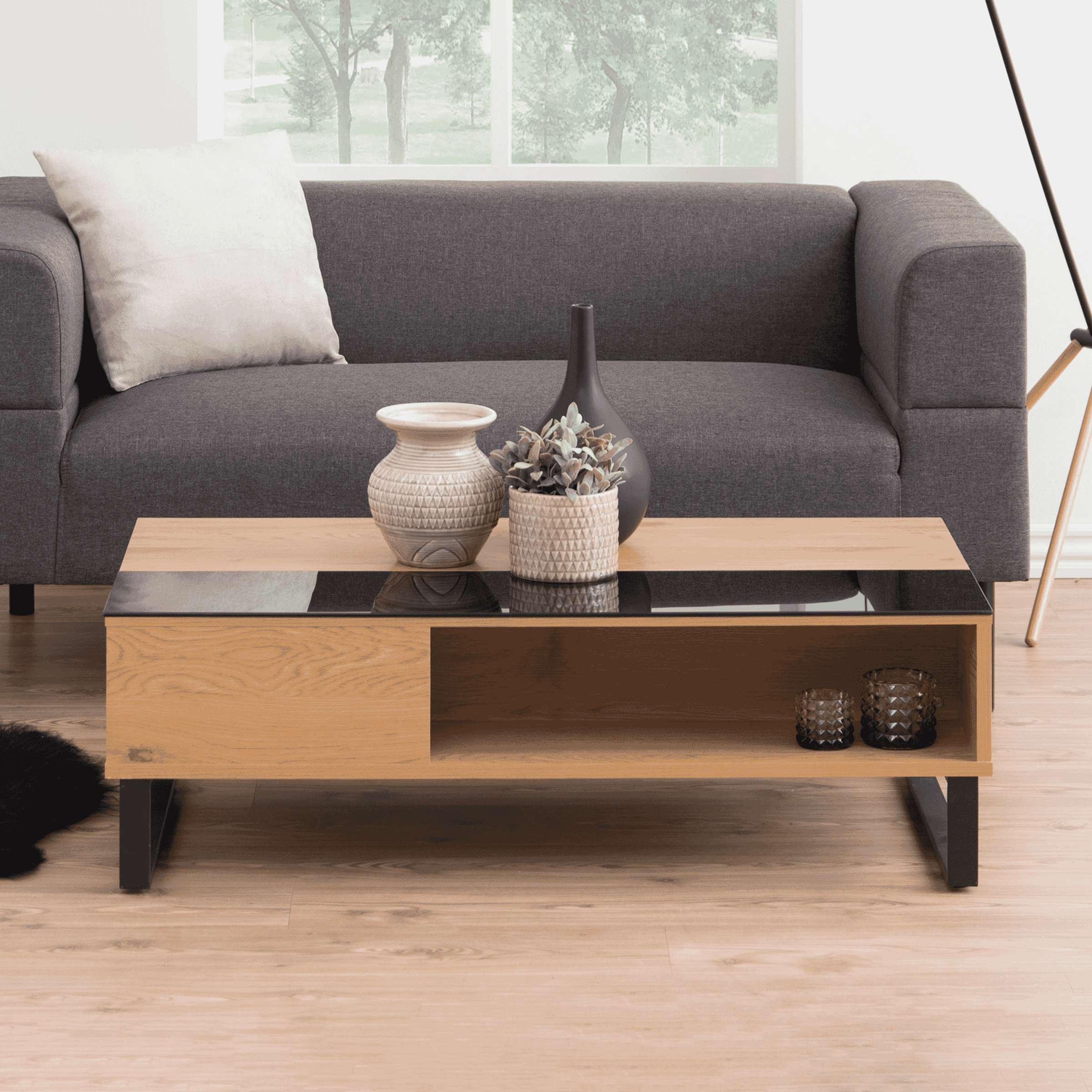 Bendt Aino Salontafel met Liftfunctie – Strak Design en Slimme Opbergruimte