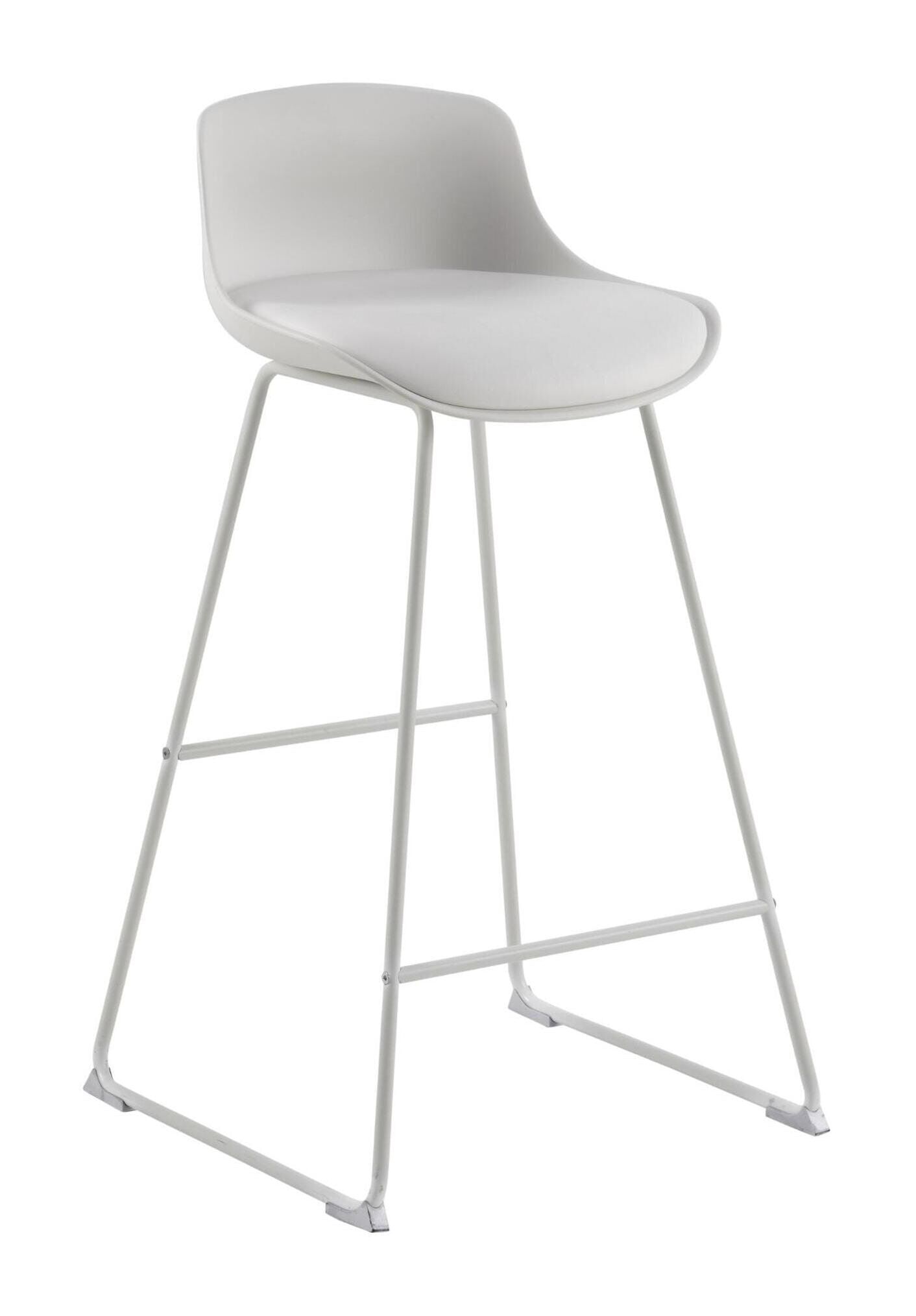 Bendt Barkruk Pelle in Wit – Moderne stijl met comfortabel zitcomfort